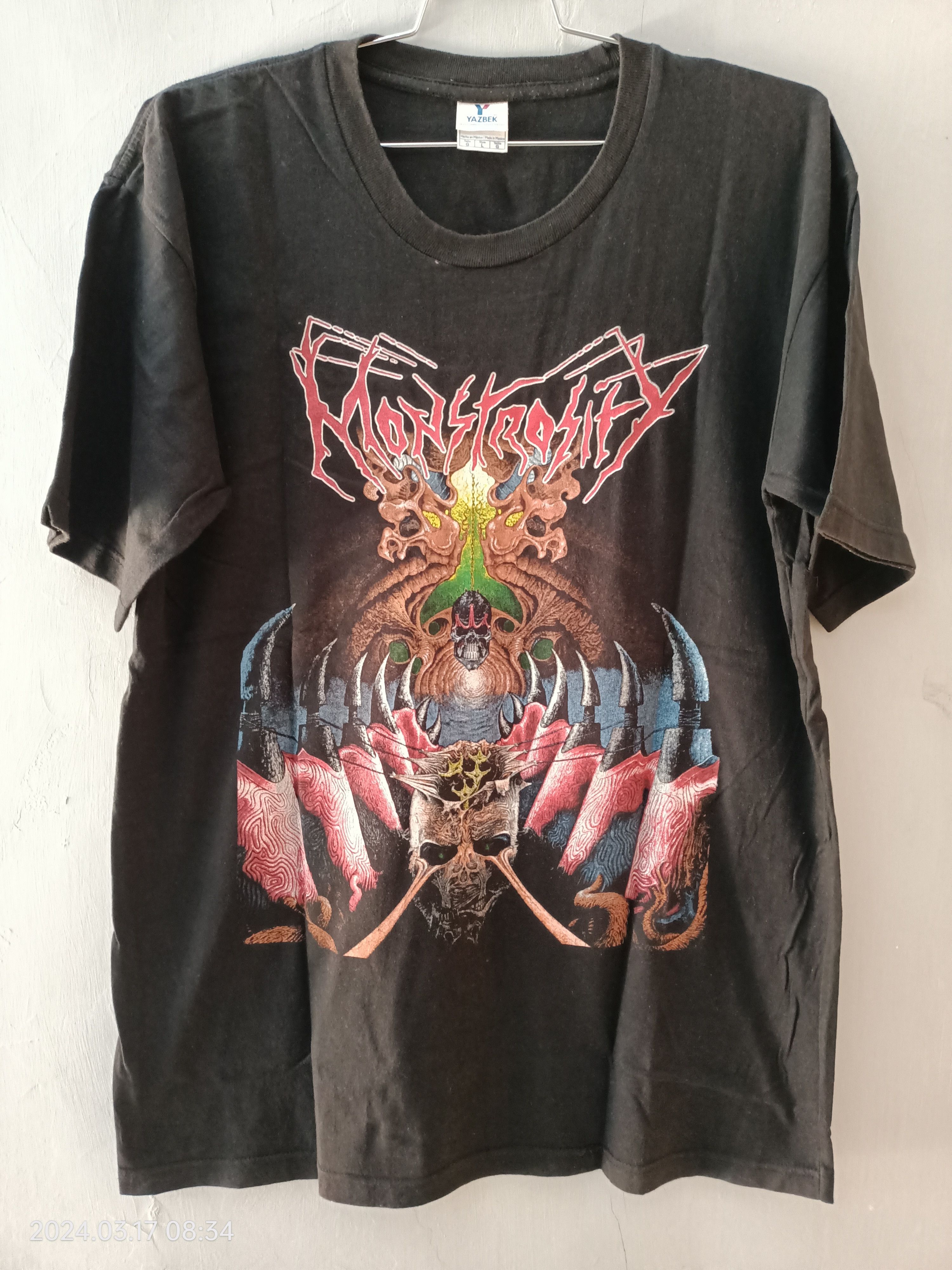 image of Vintage Death Metal Monstrosity Imperial Doom in Black, Men's (Size Large)