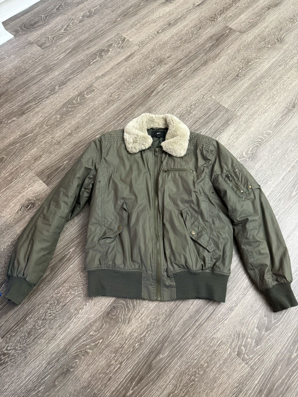 H&M H&M green flight bomber Size US L / EU 52-54 / 3 - 1 Thumbnail