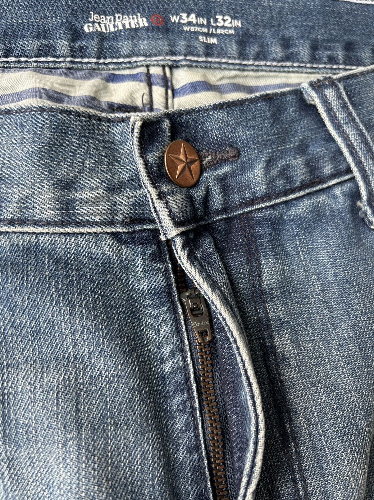 Jean Paul Gaultier JPG Patchwork Jeans Size US 35 - 12 Thumbnail