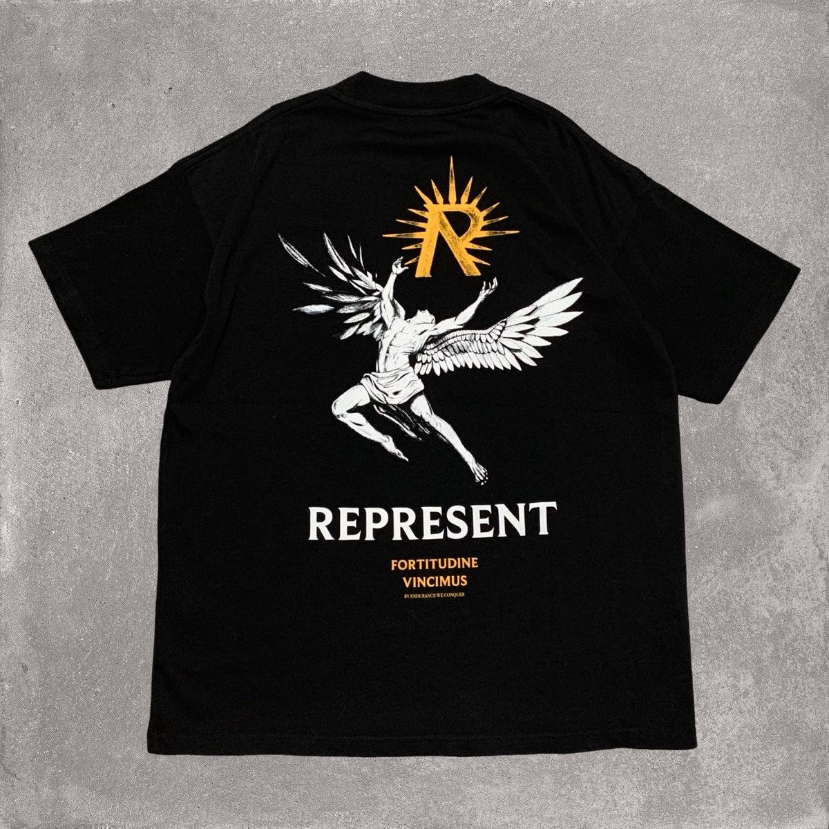 Palm Angels Represent Small Icarus Jet Black Tee Size US S / EU 44-46 / 1 - 1 Thumbnail