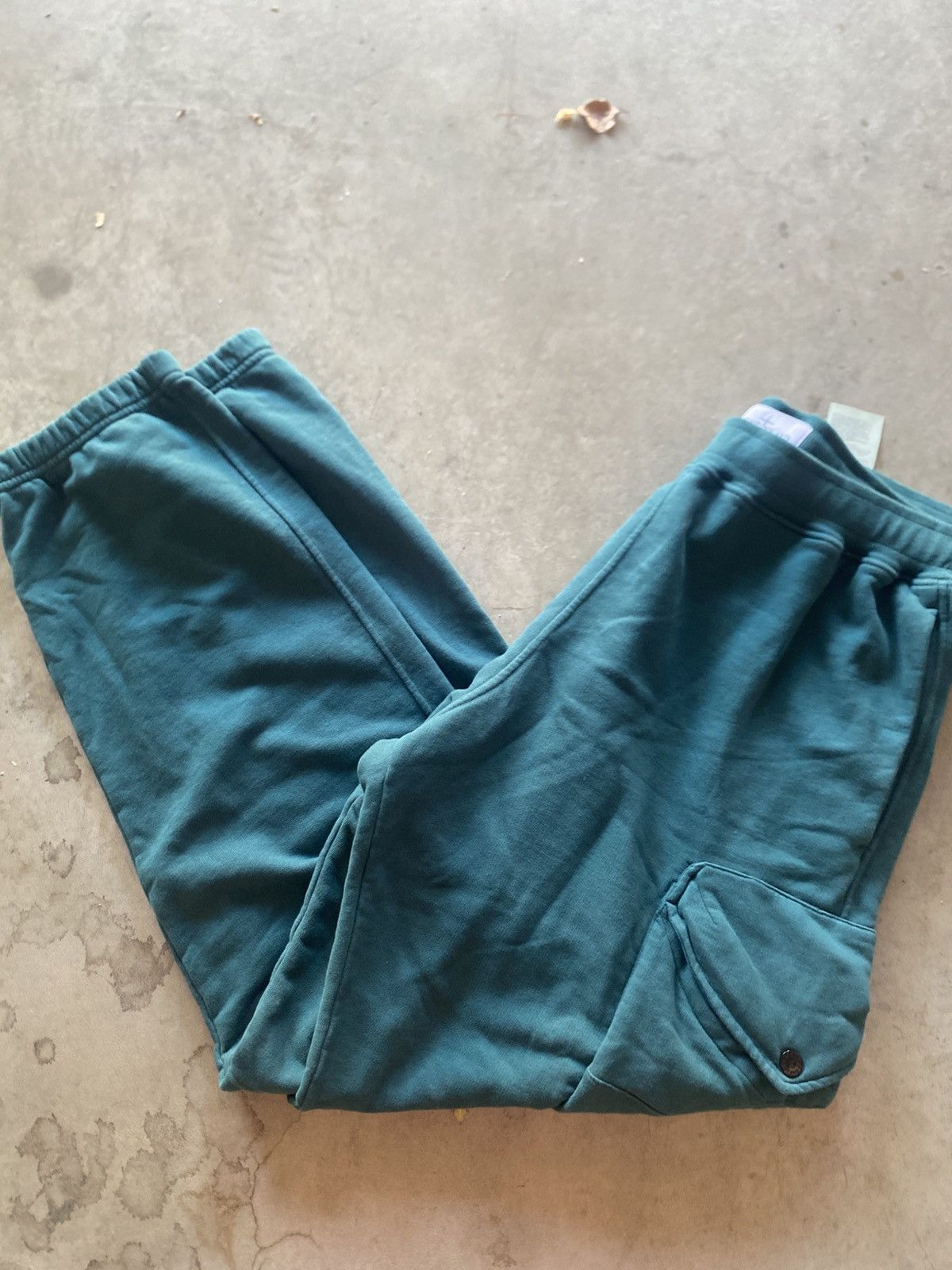 Stone Island Stone Island Teal Sweatpants Size US 33 - 1 Thumbnail