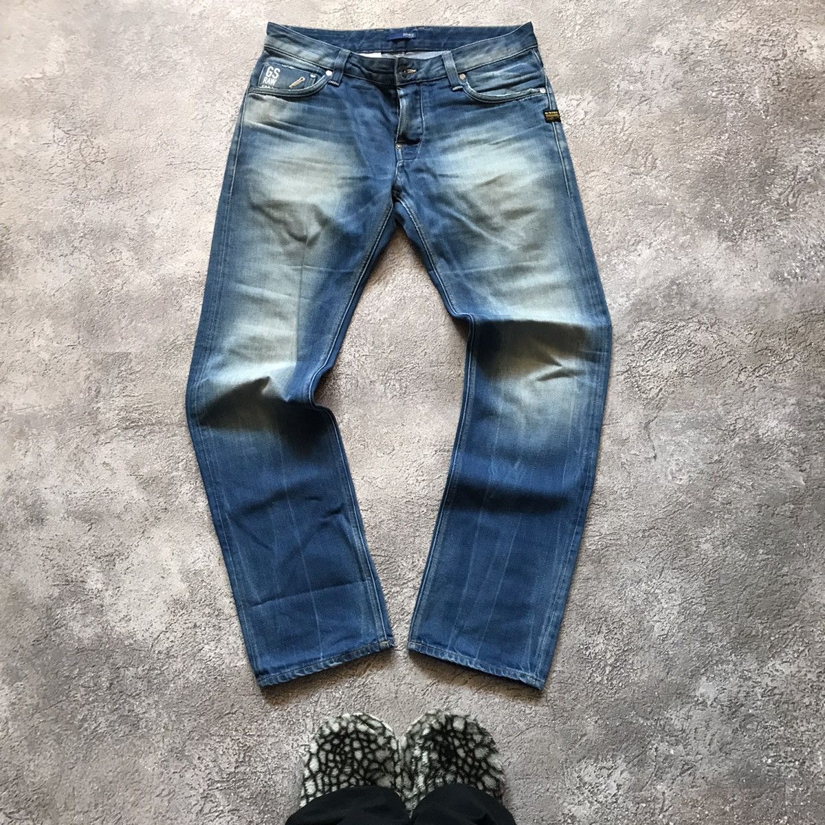 G-Star vintage gstar japan jeans distressed low rise flared 90s Size US 32 / EU 48 - 2 Thumbnail