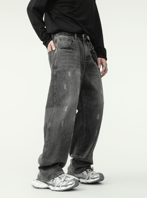 Japanese Brand American high street ink-splashed distressed jeans Size US 32 / EU 48 - 3 Thumbnail