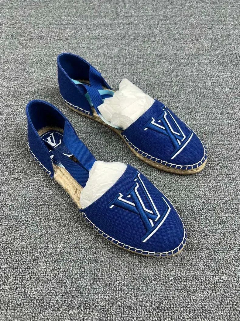 Louis Vuitton Louis Vuitton Blue Espadrilles. Size US 6 / EU 39 - 2 Thumbnail