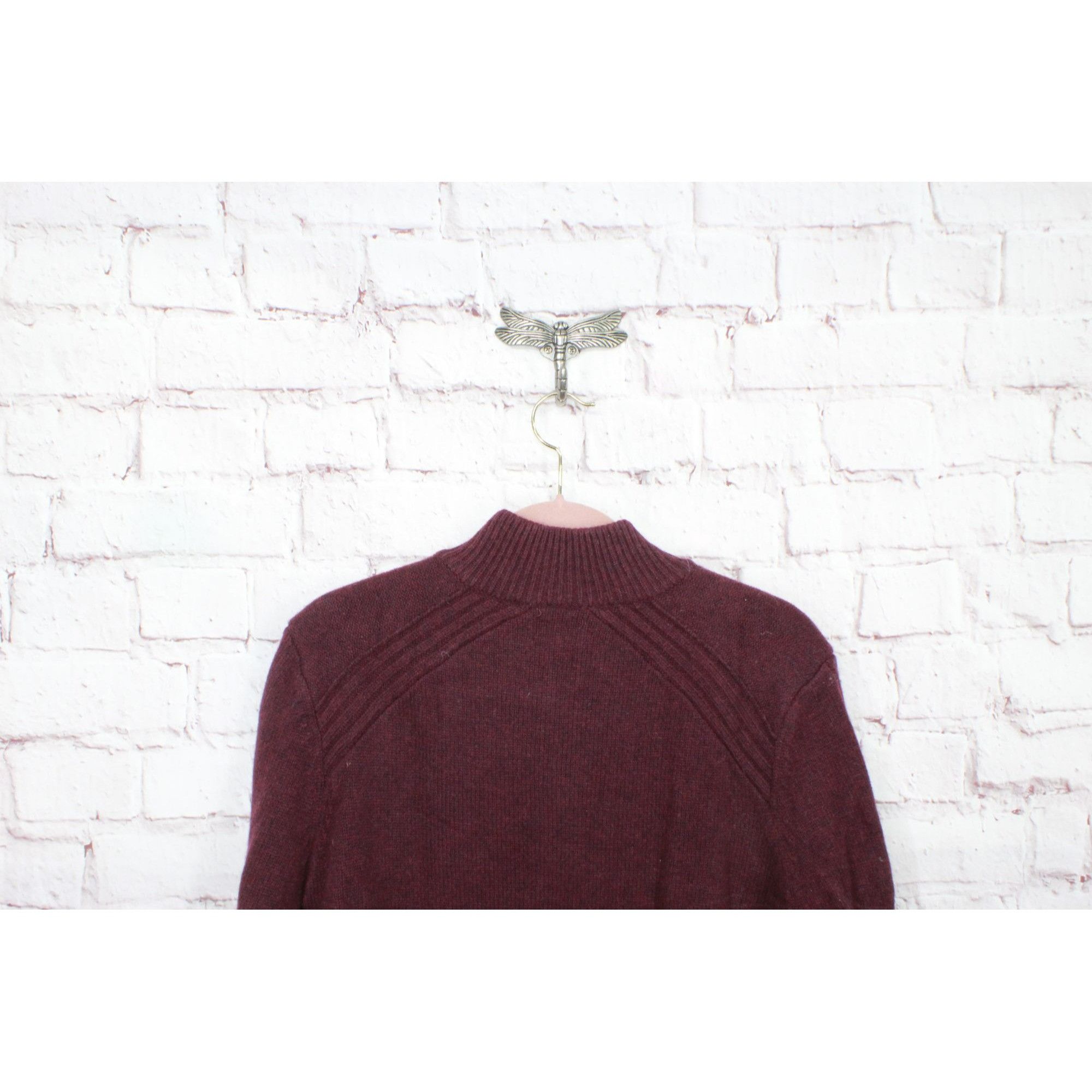 L.L. Bean LL Bean Men's Rangeley Wool Sweater Quarter Zip Size US L / EU 52-54 / 3 - 4 Thumbnail