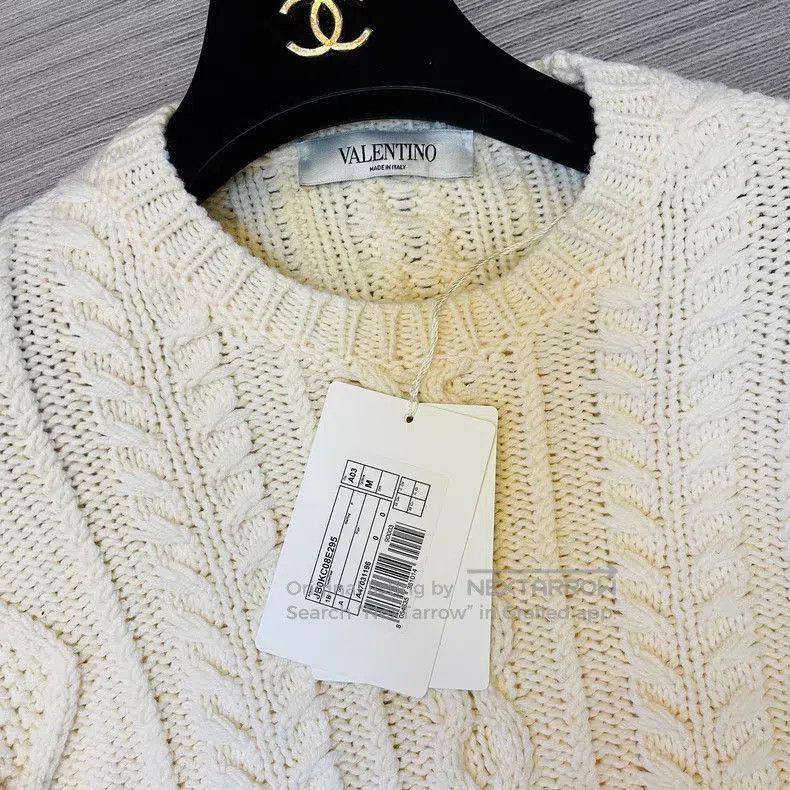 Valentino Valentino White sweater Size M / US 6-8 / IT 42-44 - 3 Thumbnail