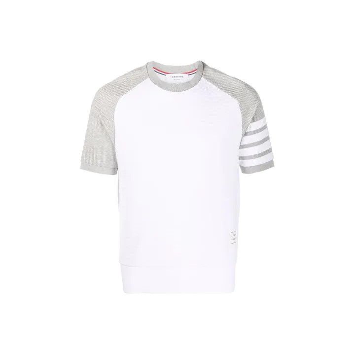 Thom Browne Thom Browne Color Block Crew Neck T-Shirt 0079 Size US S / EU 44-46 / 1 - 1 Thumbnail