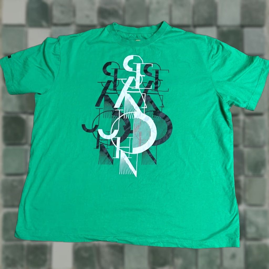 Sean John VINTAGE Sean John Men Green Cotton T Shirt Spell-out Logo Short Sleeve Crewneck 2XL Green Logo Dream Mens Shirt Size US XXL / EU 58 / 5 - 1 Thumbnail