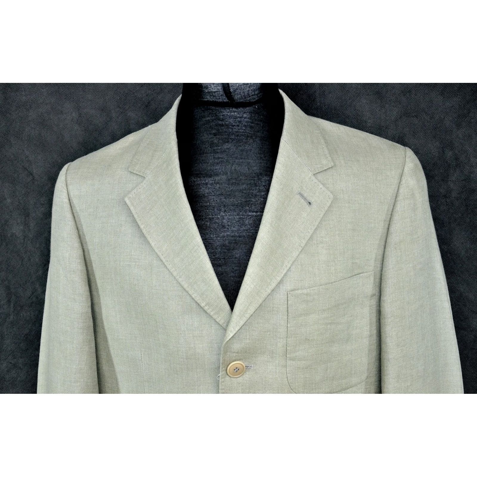 Kenzo KENZO Homme Linen Beige Blazer Jacket 50 Men Regular 3 Piece Vintage? No Beige Linen Blazer - 50 - France - Blazer - Kenzo - Men Size 50R - 2 Thumbnail