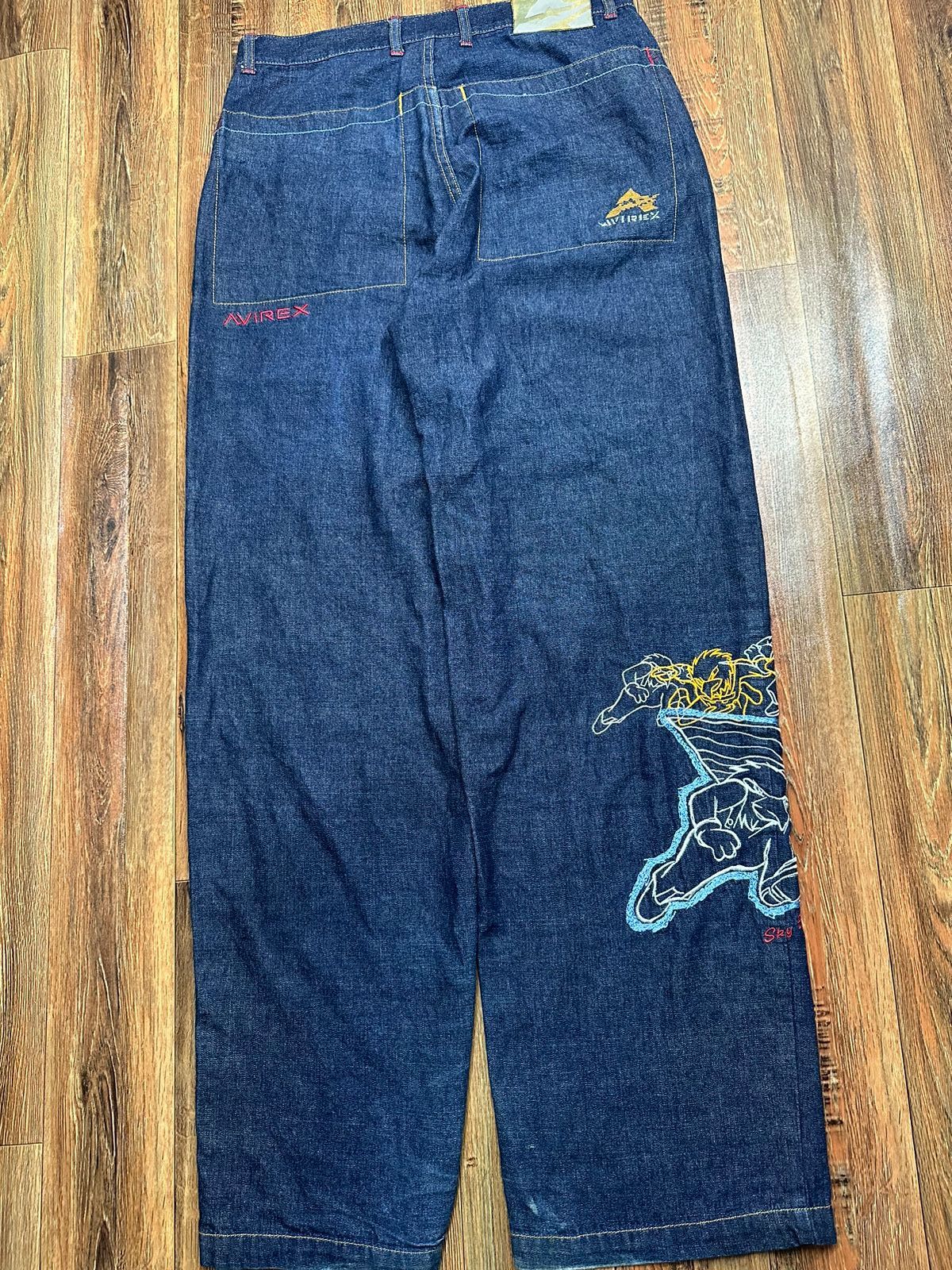Avirex × Vintage Vintage Y2K Avirex NYC hip hop embroidered baggy Size US 32 / EU 48 - 1 Thumbnail