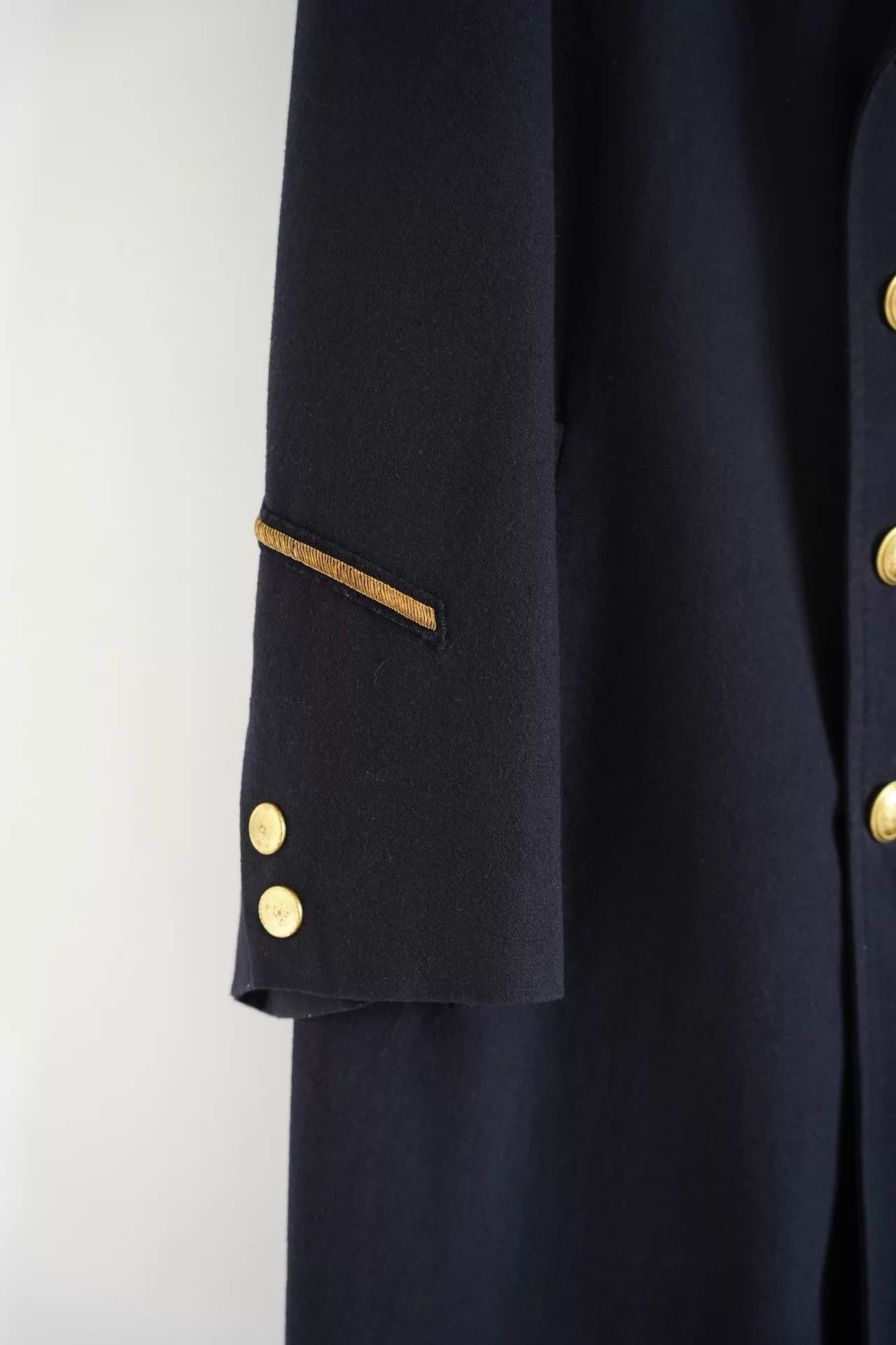 Yohji Yamamoto Yohji Yamamoto 90s Y's DB Gold Anchor Navy Coat Size US M / EU 48-50 / 2 - 4 Thumbnail