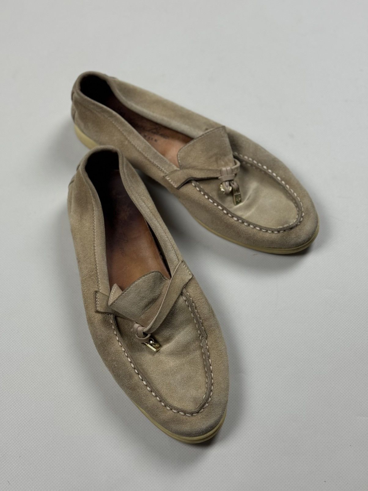 Loro Piana Loro Piana Summer Walk Ladies Low Suede Loafers Ballets Size US 8 / IT 38 - 25 Thumbnail