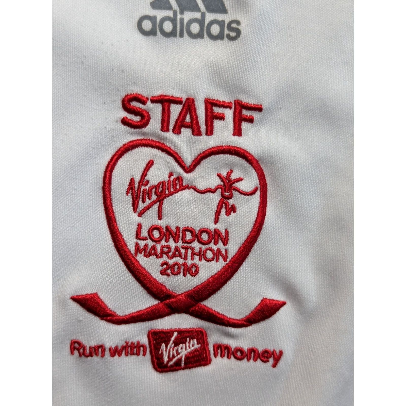 Adidas adidas London Marathon 2010 Virgin STAFF white shirt mens XL size Size US XL / EU 56 / 4 - 6 Thumbnail