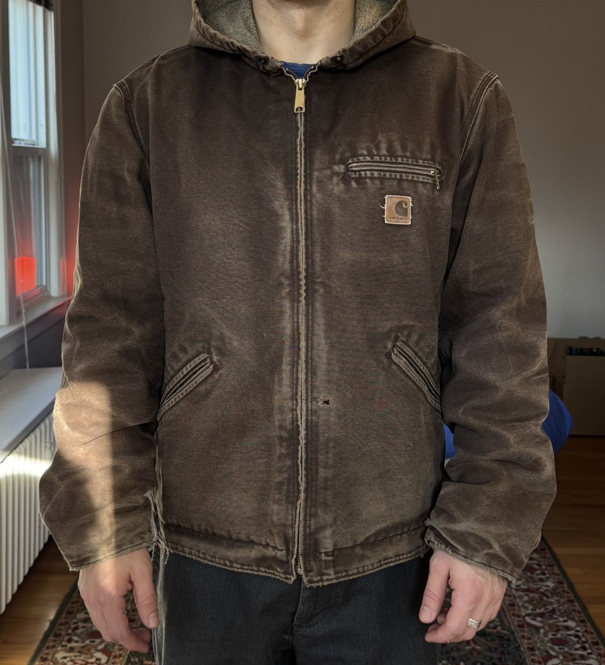 Carhartt Hooded Jacket Size US L / EU 52-54 / 3 - 2 Thumbnail