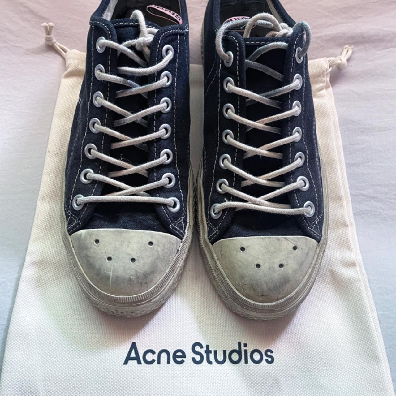 Acne Studios Acne Studios canvas lace-up sneakers Size US 8 / EU 41 - 2 Thumbnail