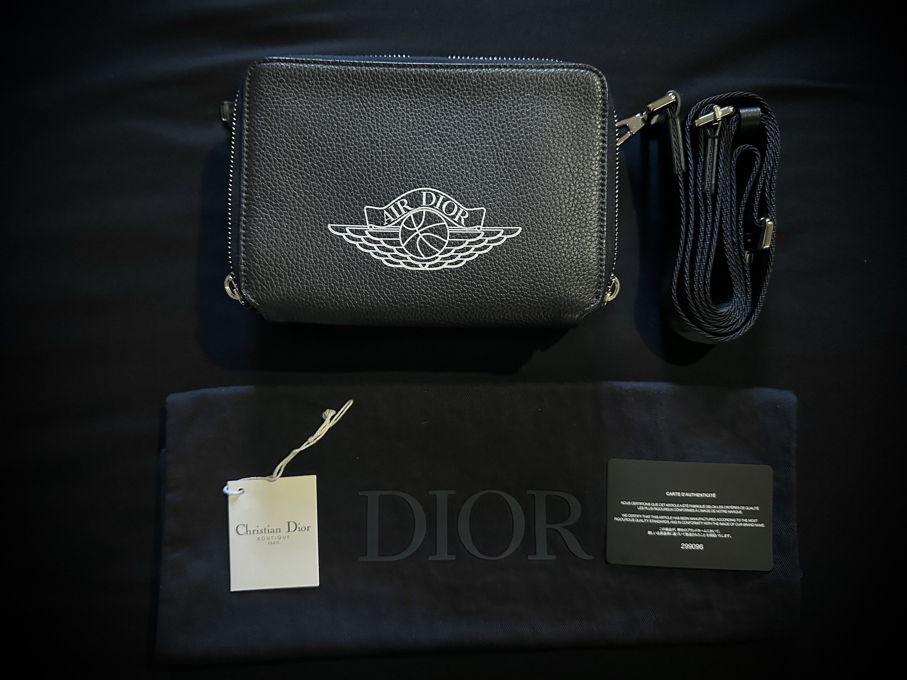 Dior x Air Jordan Wings Leather Crossbody Bag