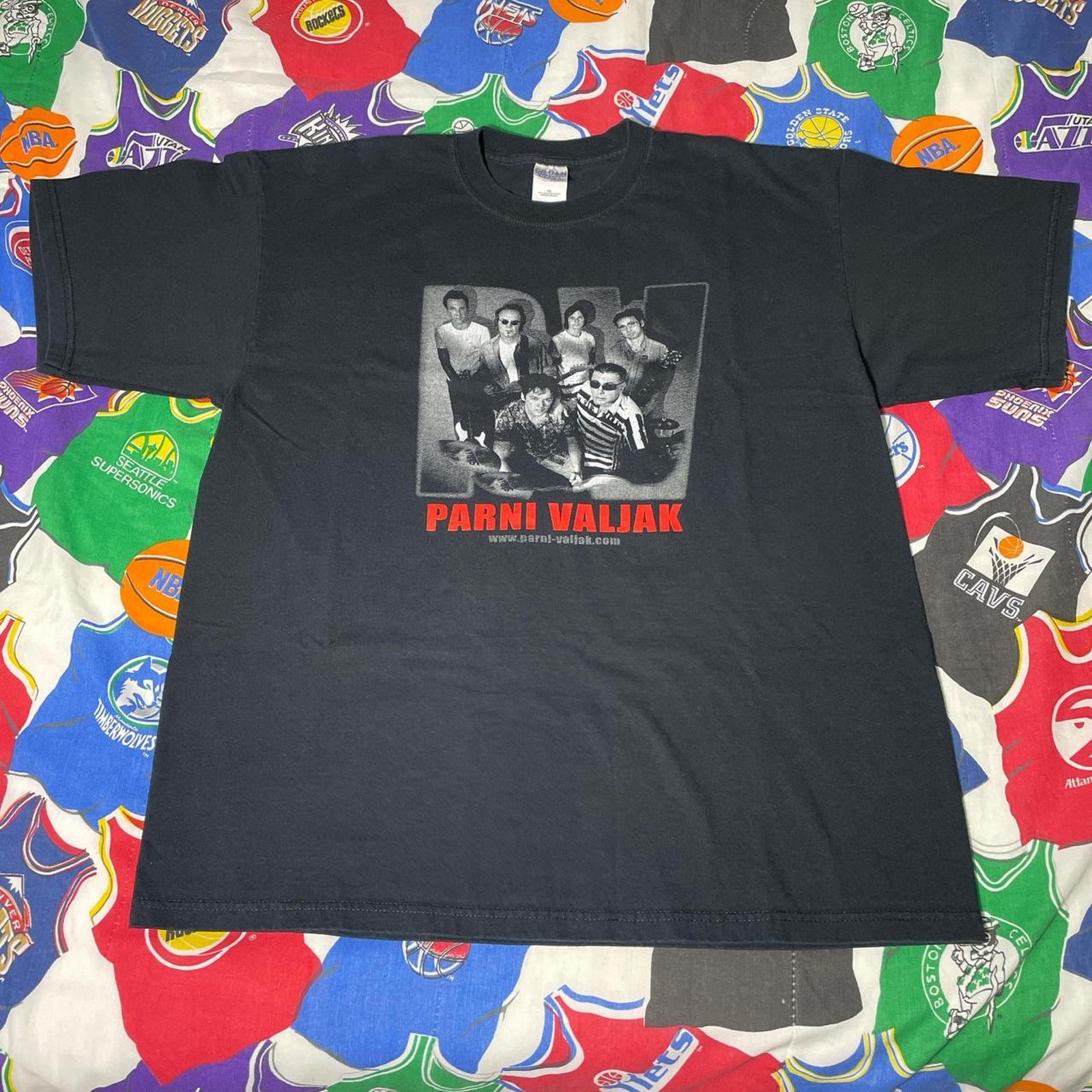 Band Tees × Vintage Vintage Y2K 2005 Parni Valjak Band Shirt Black XL Tee Size US XL / EU 56 / 4 - 1 Thumbnail