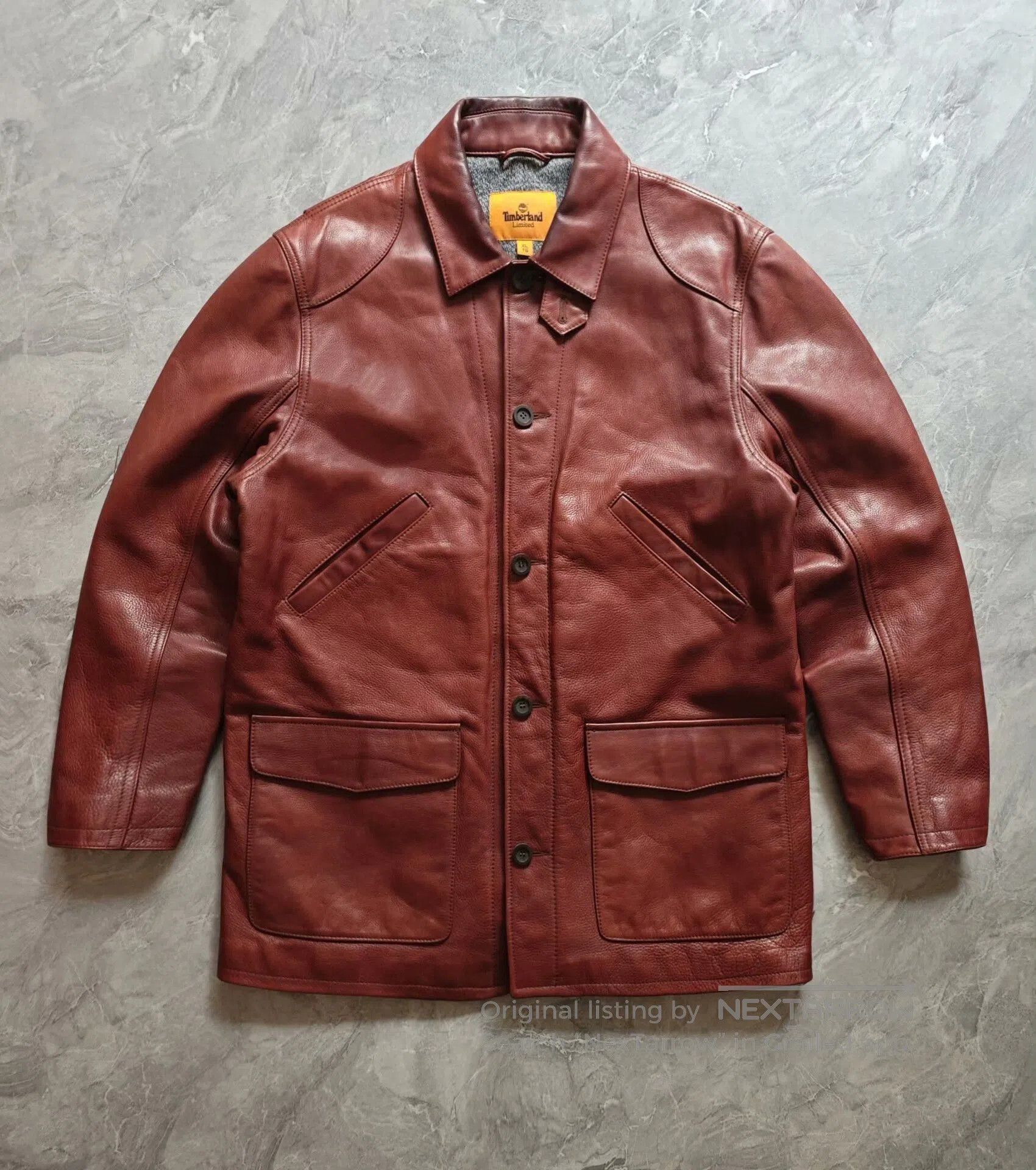 Timberland timberland leather work jacket in rich brown. Size US XL / EU 56 / 4 - 1 Thumbnail