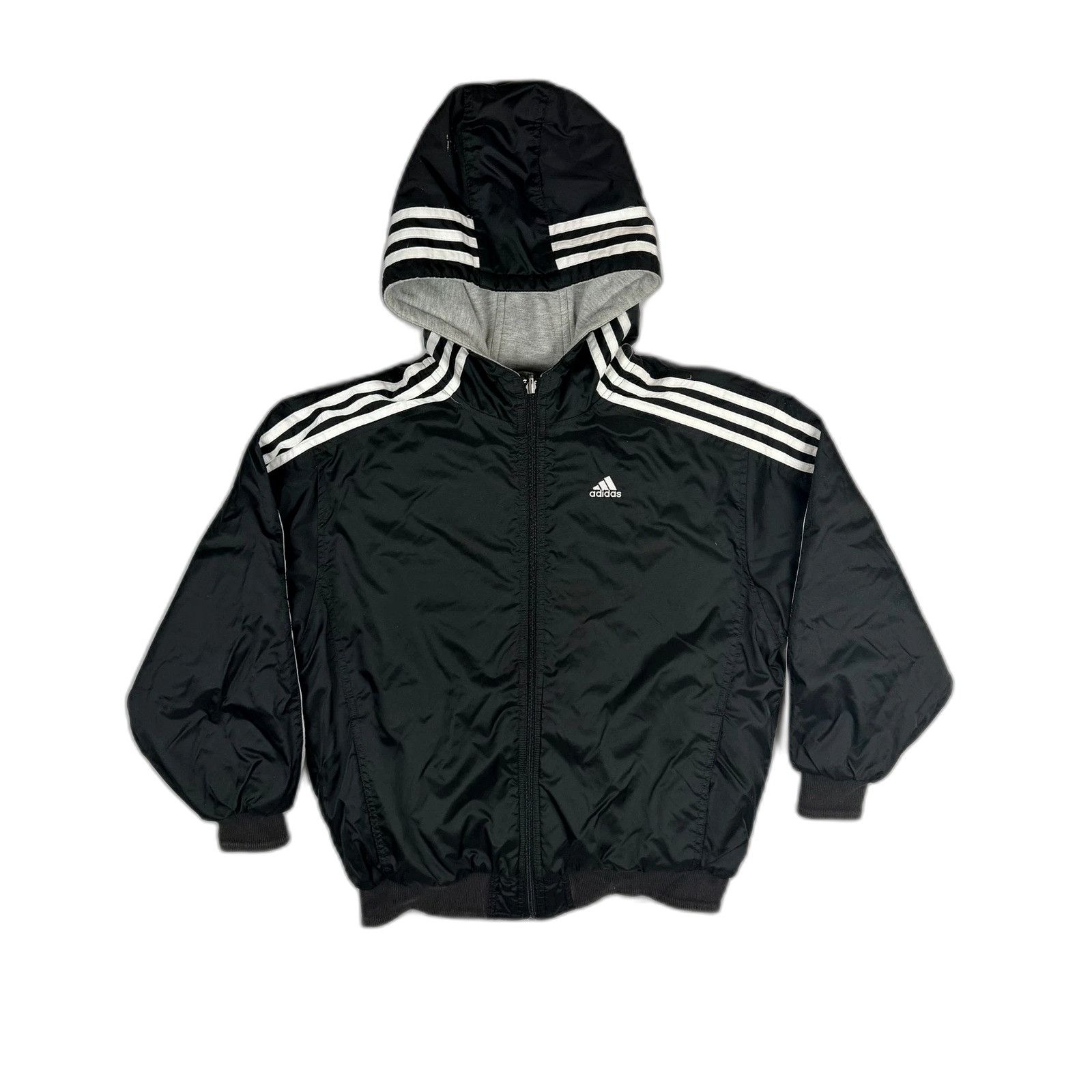 Adidas Adidas Reversible Track Jacket Men Medium Black Nylon Grey H Size US M / EU 48-50 / 2 - 1 Thumbnail