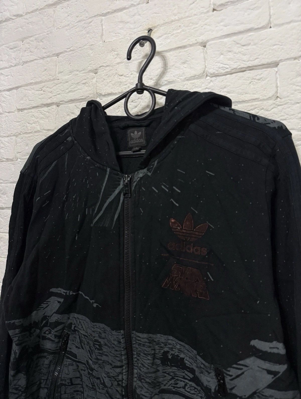 Adidas Rare Vintage Adidas Star Wars All Over Printed Zip Hoodie Size US S / EU 44-46 / 1 - 2 Thumbnail