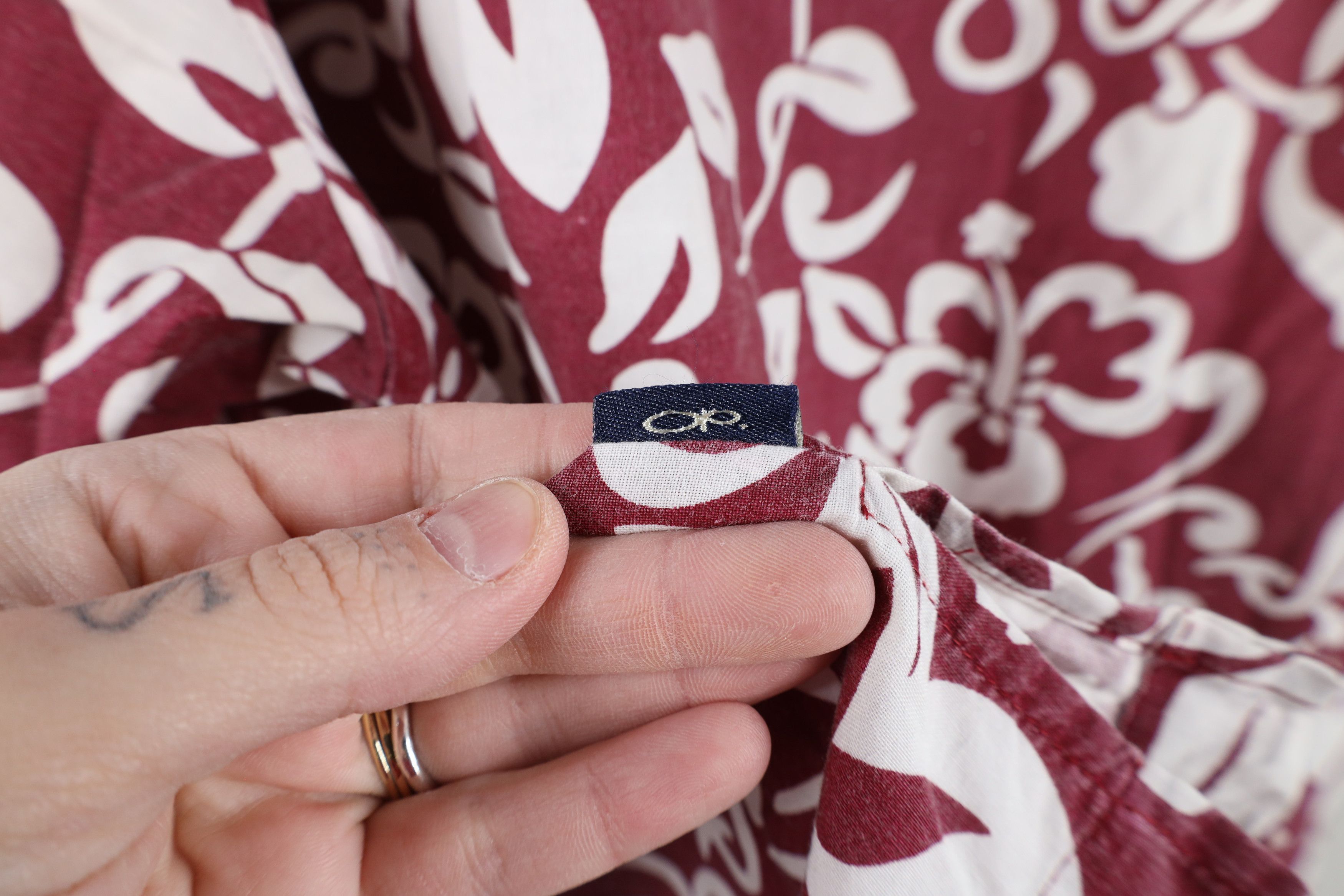 Ocean Pacific × Vintage Vintage 90s Ocean Pacific OP Looped Collar Surf Button Shirt Size US L / EU 52-54 / 3 - 12 Thumbnail