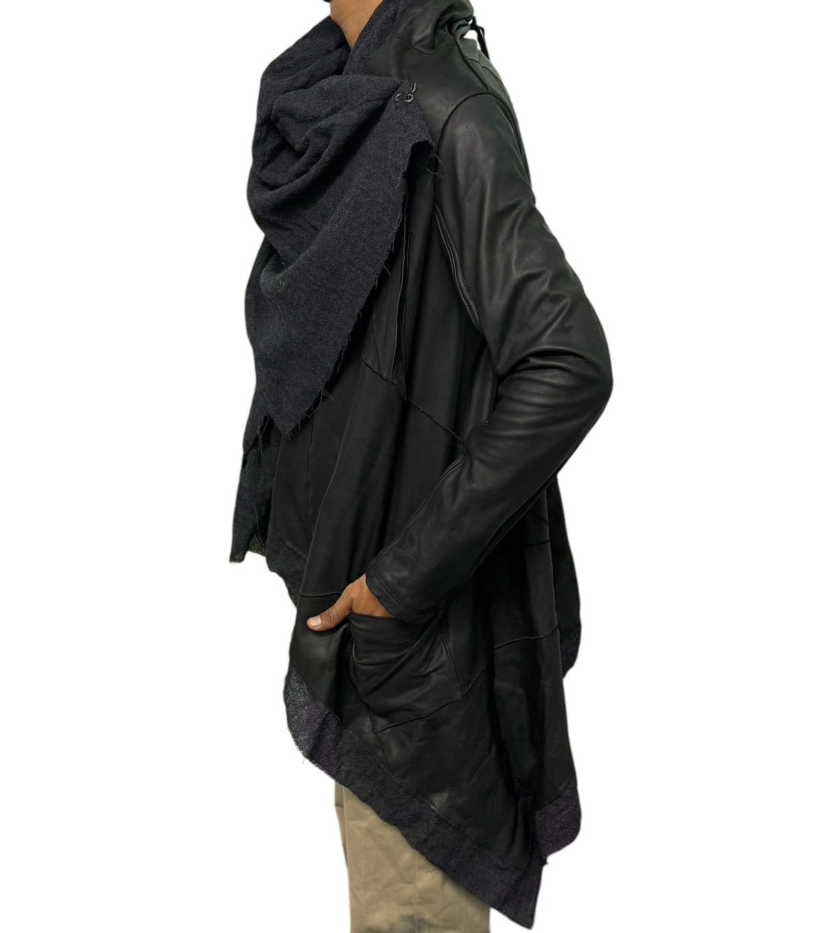 If Six Was Nine Avant Garde Obelisk Leather Jacket Size US XS / EU 42 / 0 - 6 Thumbnail