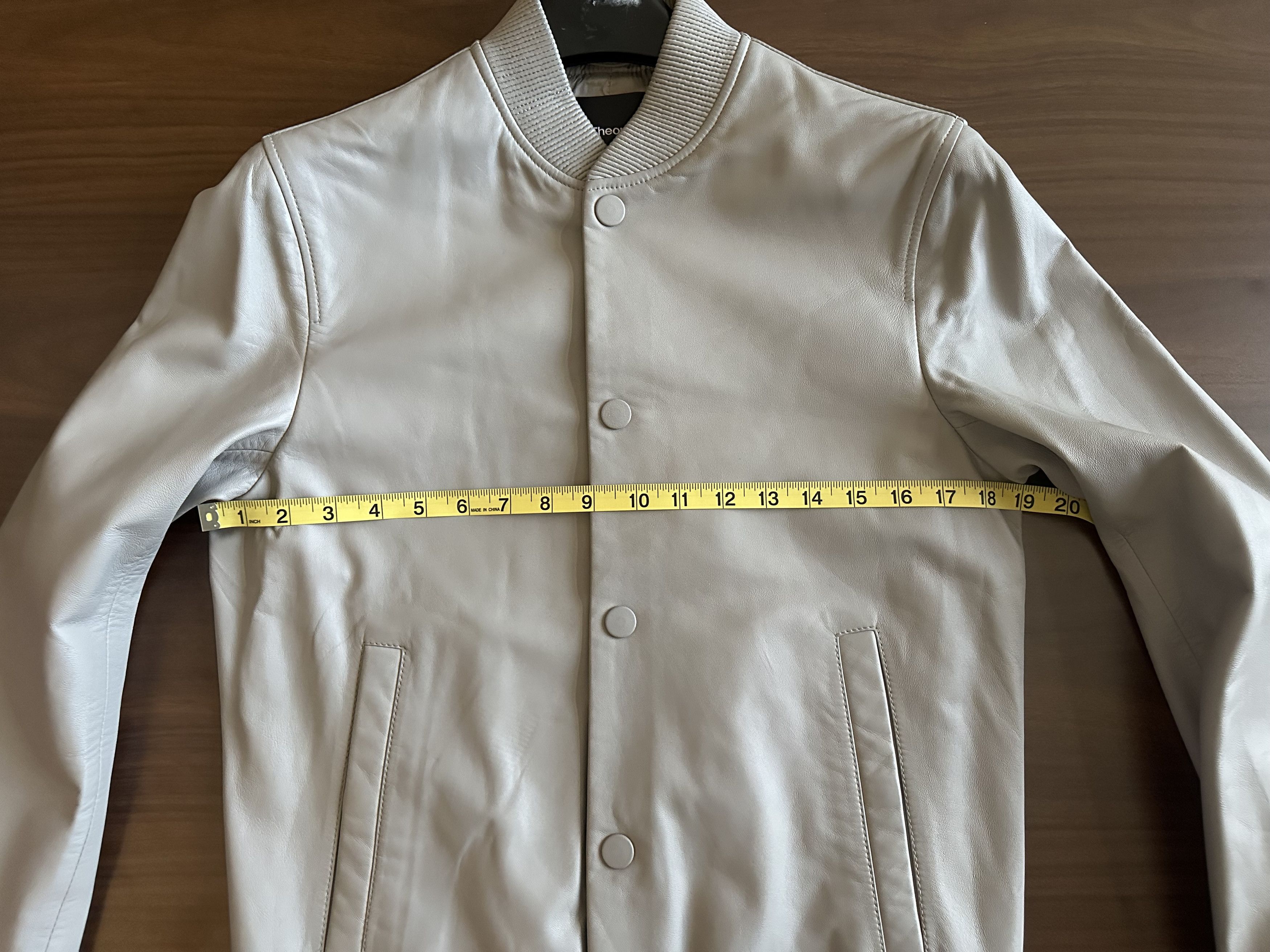 Theory Varsity Bomber Leather Jacket Size US XS / EU 42 / 0 - 6 Thumbnail