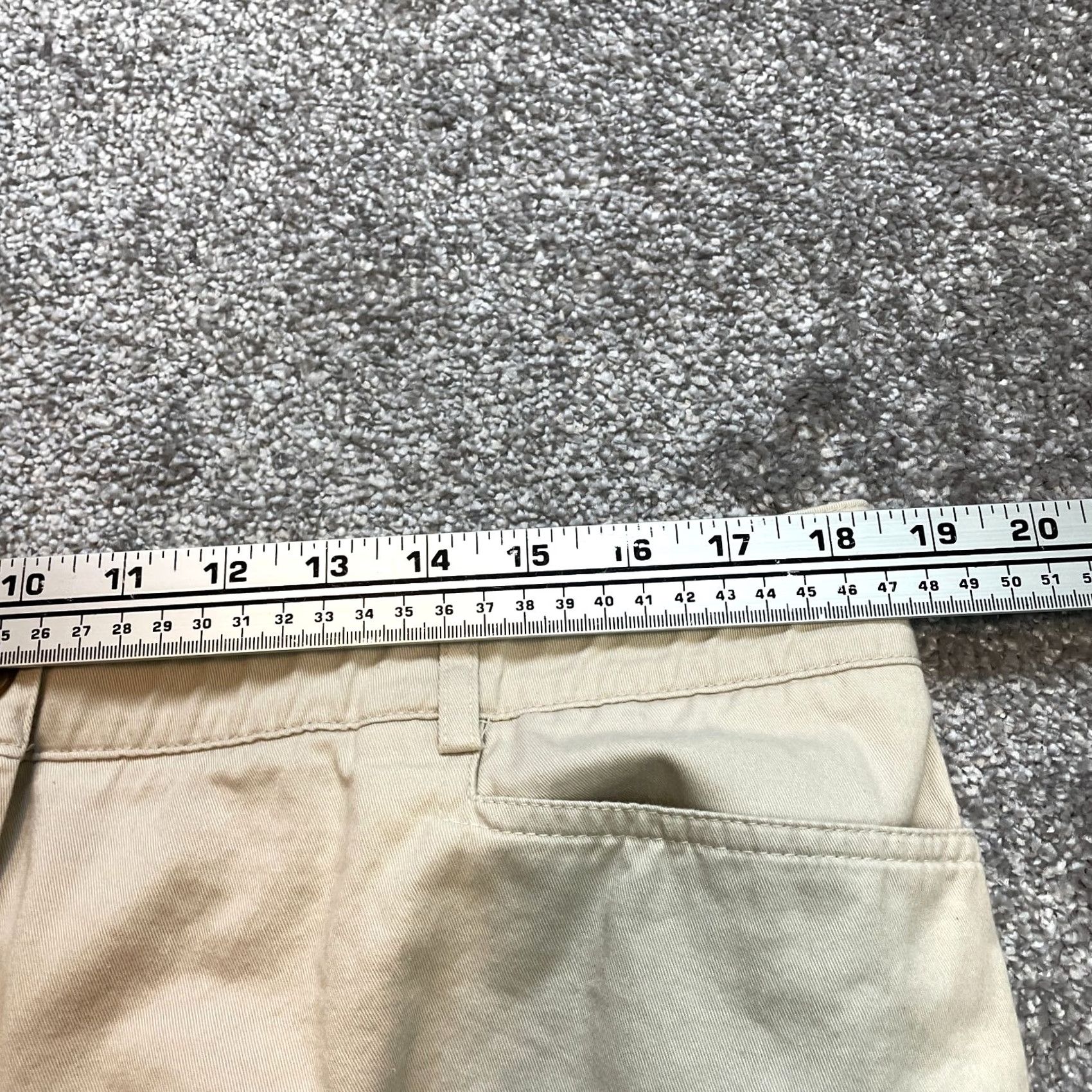 Vintage Kim Rogers Sweatshorts Womens 18 Beige Stretch Button Cotton Solid Soft 10" Inseam Insm Plus Size Size 25" / US 0 / IT 36 - 7 Thumbnail