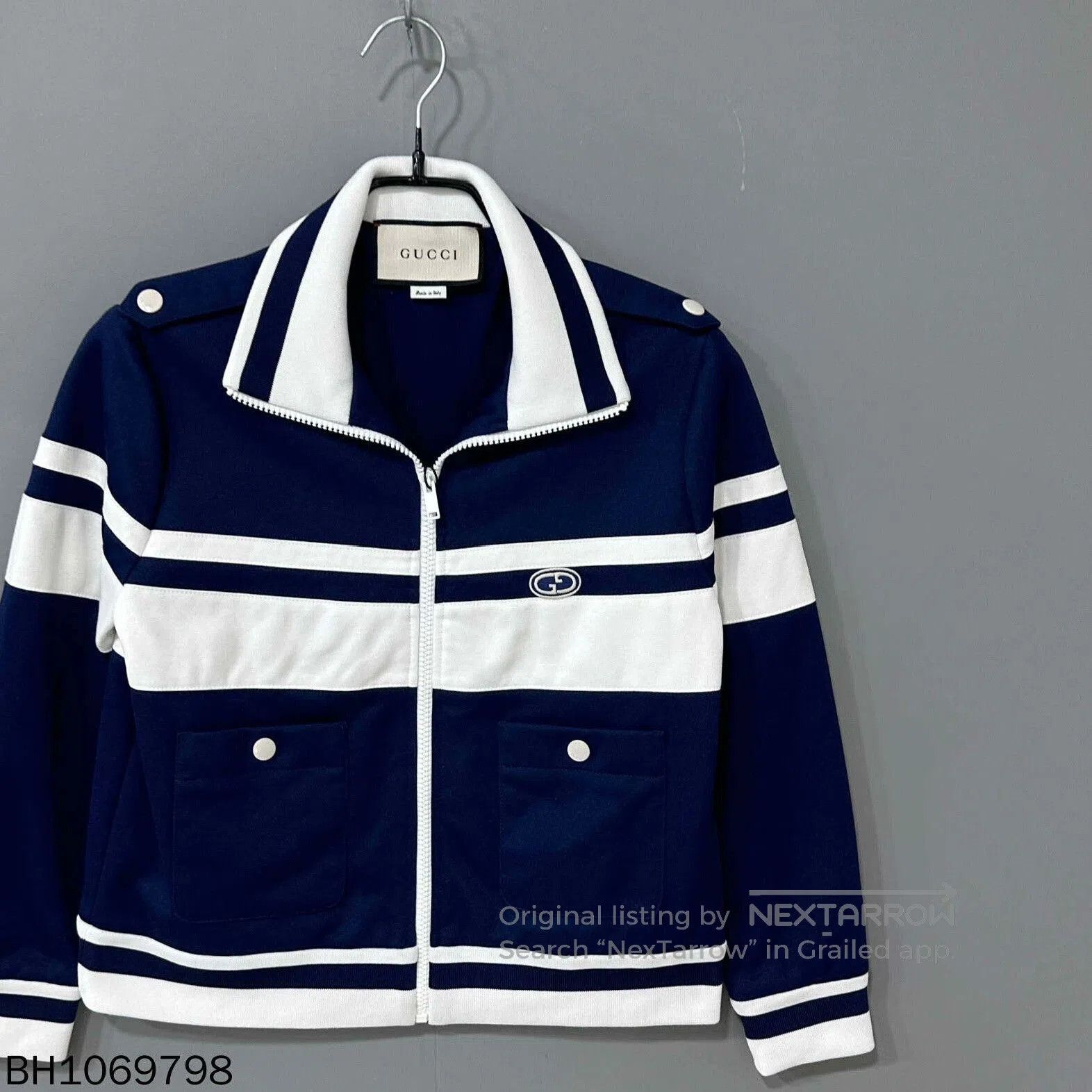 Gucci Gucci Stripe Patchwork Logo Zip Jacket. Size XS / US 0-2 / IT 36-38 - 2 Thumbnail