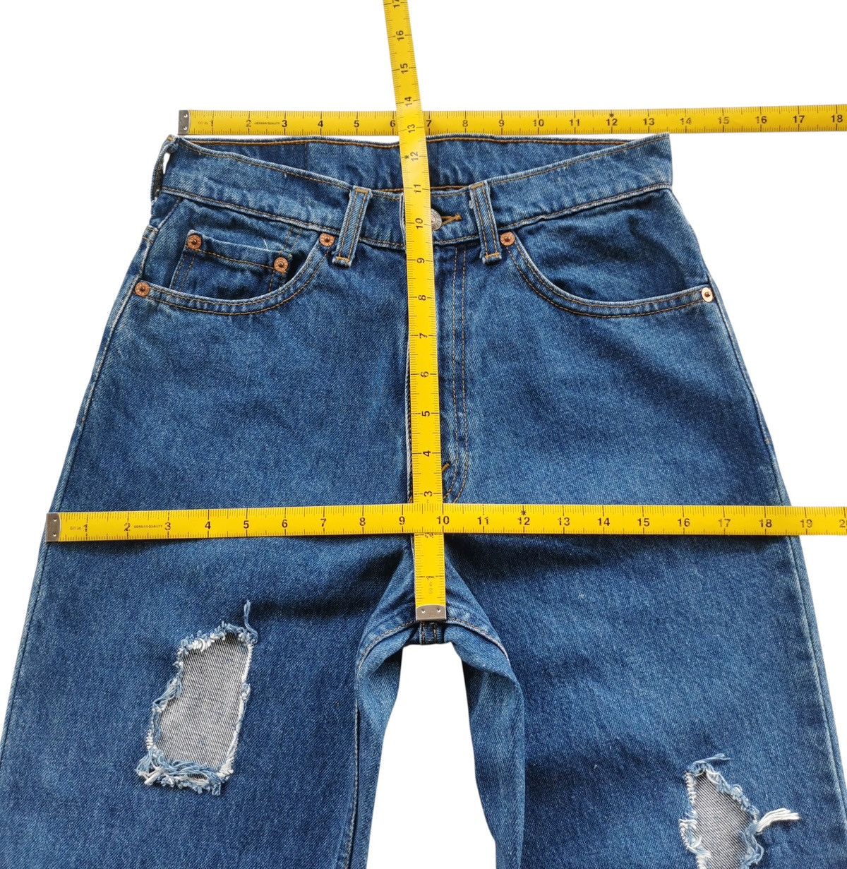 Levi's Vintage Levis 620 Jeans Ripped Size 27" / US 4 / IT 40 - 7 Thumbnail