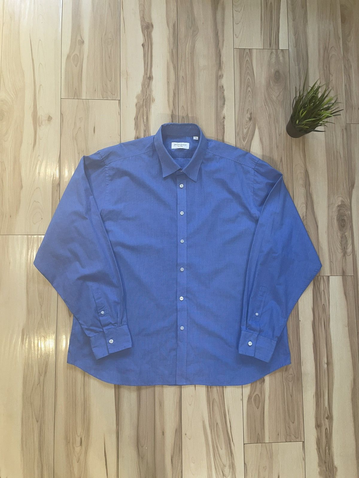 Vintage × Yves Saint Laurent Vintage Luxury Button Shirt Yves Saint Laurent YSL Size US XXL / EU 58 / 5 - 1 Thumbnail