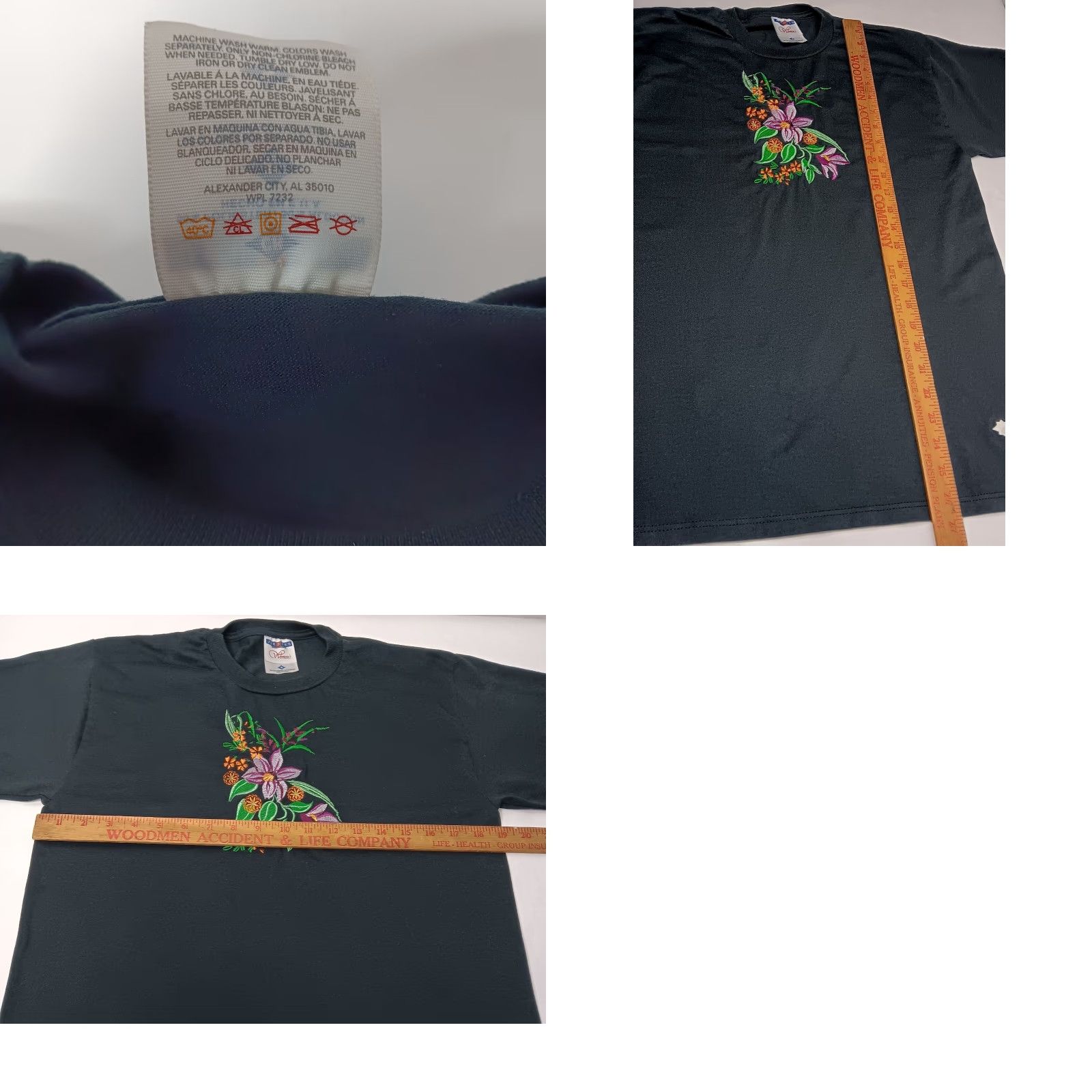 Jerzees VINTAGE Jerzees T-Shirt Women Small Black Floral Cottagecore Retro Casual USA Size S / US 4 / IT 40 - 8 Thumbnail