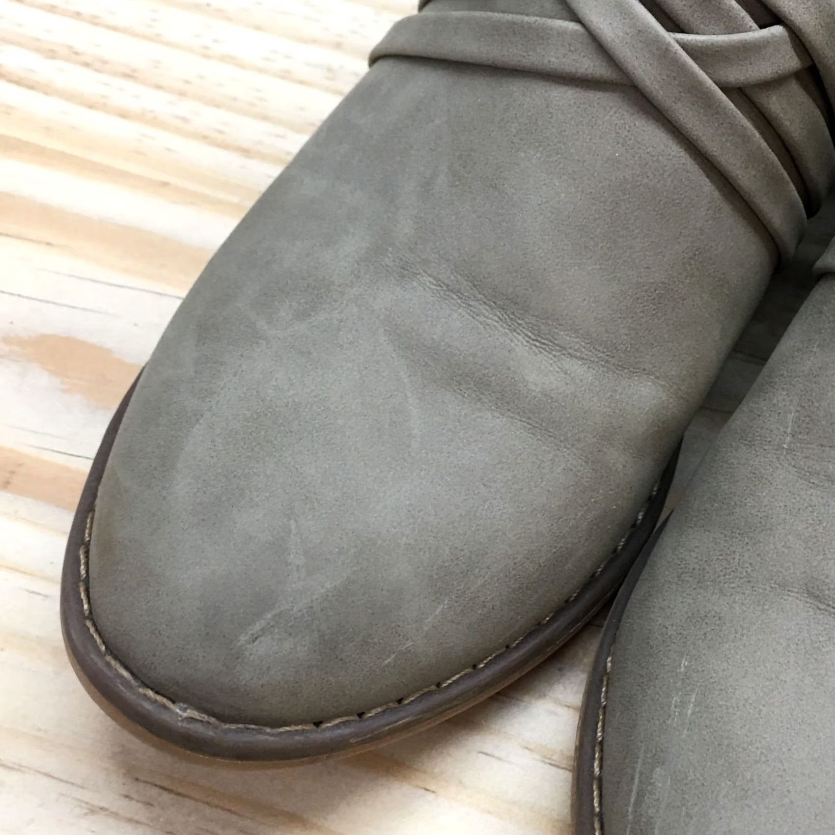 Vintage Rocket Dog Boots Womens 8 Casual Back Zip Ankle Bootie Gray Faux Leather Boots Size US 8 / IT 38 - 5 Thumbnail
