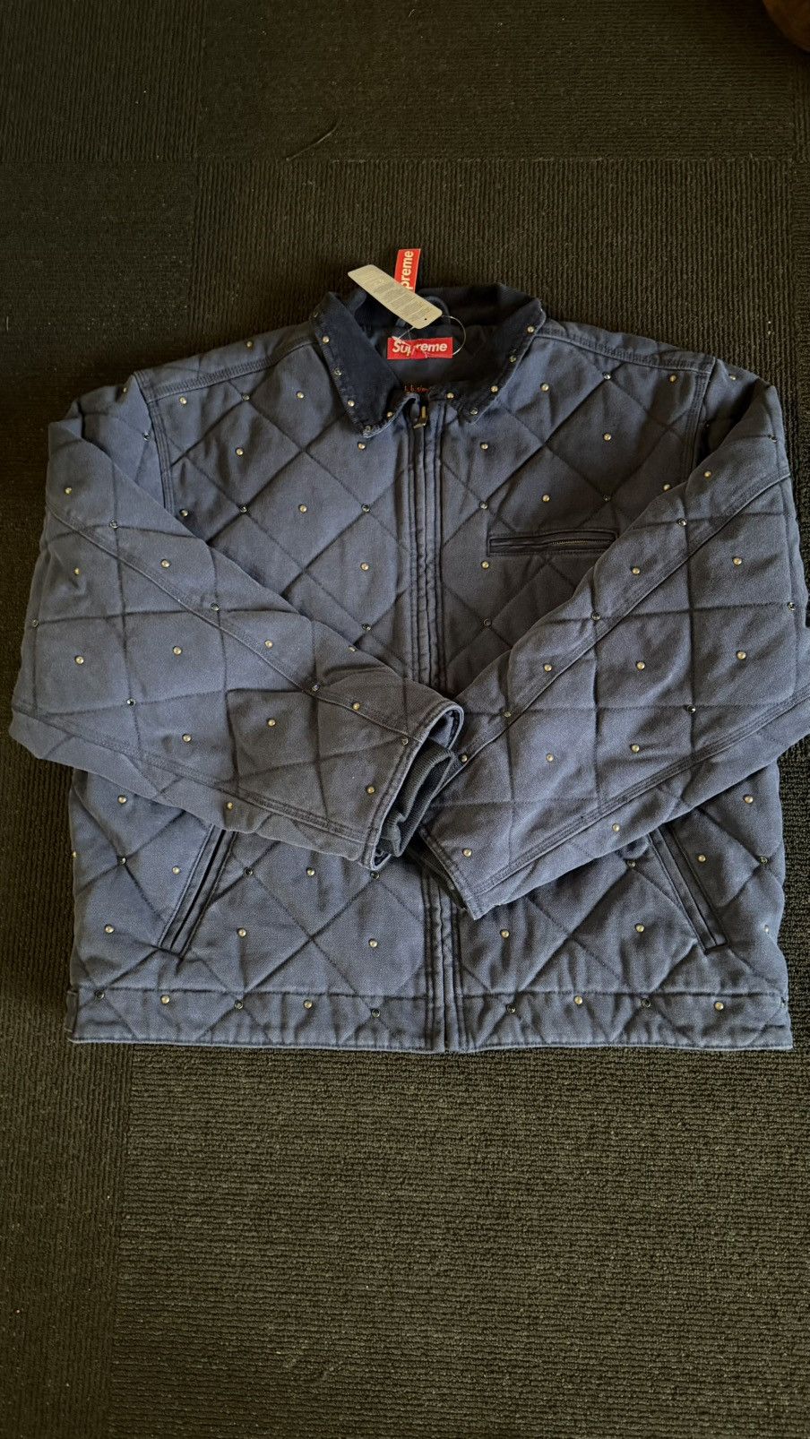 B.B. Simon × Supreme Supreme B.B simon quilted work jacket (XL) (Blue) Size US XL / EU 56 / 4 - 1 Thumbnail