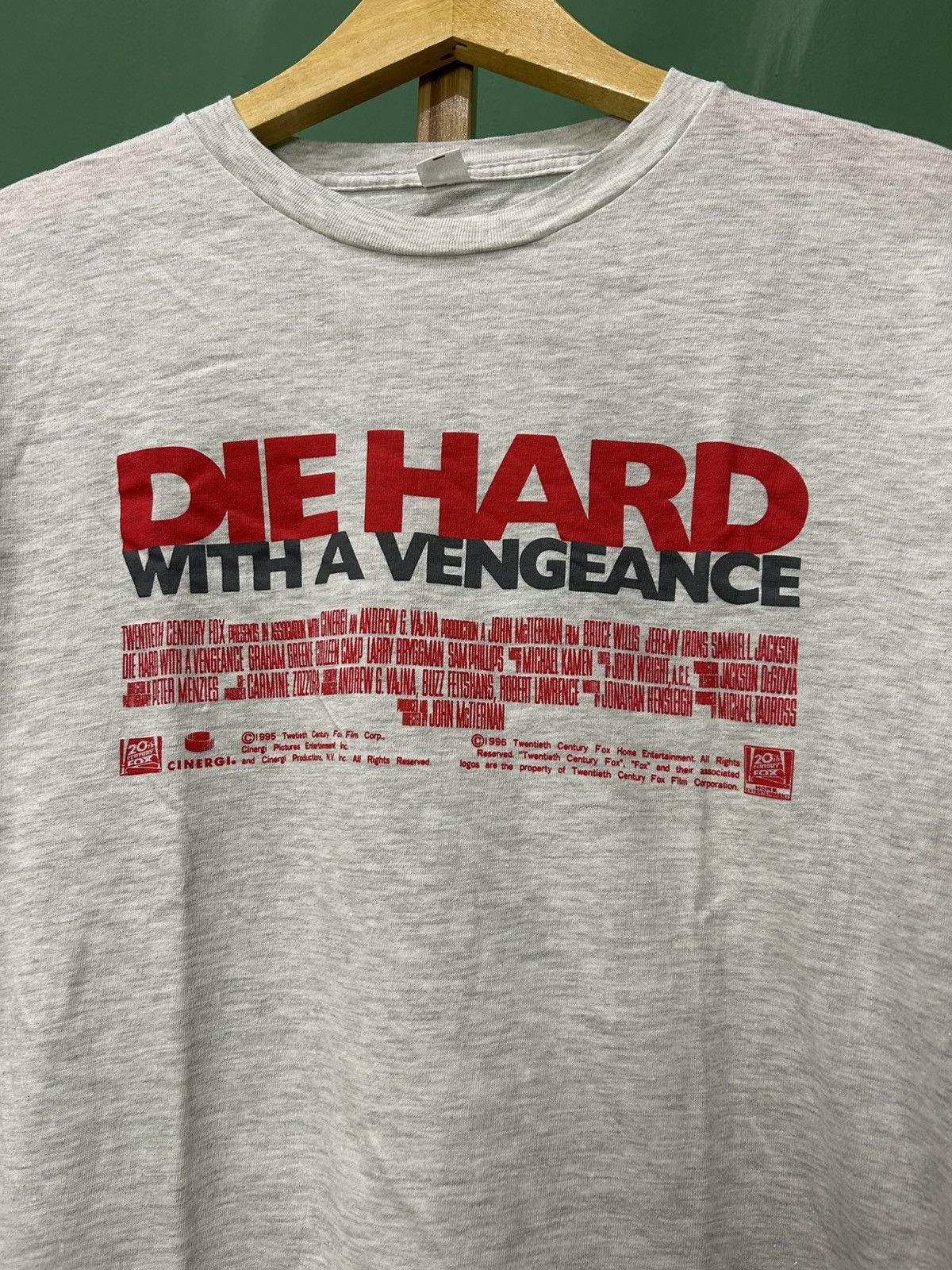 Vintage Die Hard With A Vengeance 1995 Bruce Willis Promo Movie Size US M / EU 48-50 / 2 - 2 Thumbnail