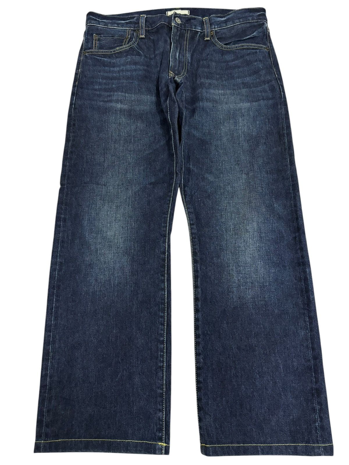 Japanese Brand × Kaihara Denim × Self Edge Vintage Kaihara Uniqlo Selvedge Faded Blue Indigo Jeans Size US 34 / EU 50 - 2 Thumbnail