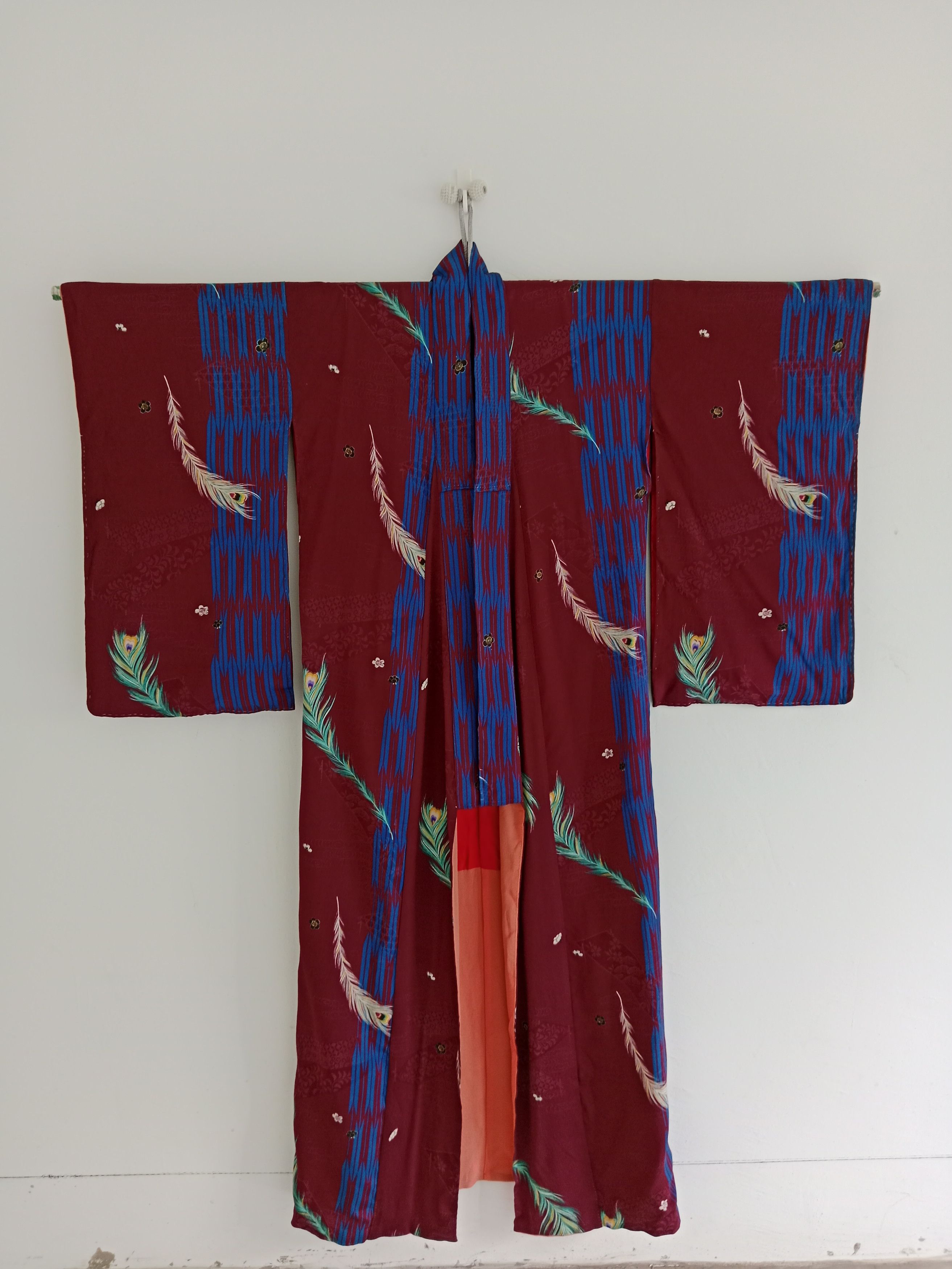Japanese Brand × Vintage Vintage Yukata Silk Kimono Nice Motif Japanese Brand Size ONE SIZE - 2 Thumbnail