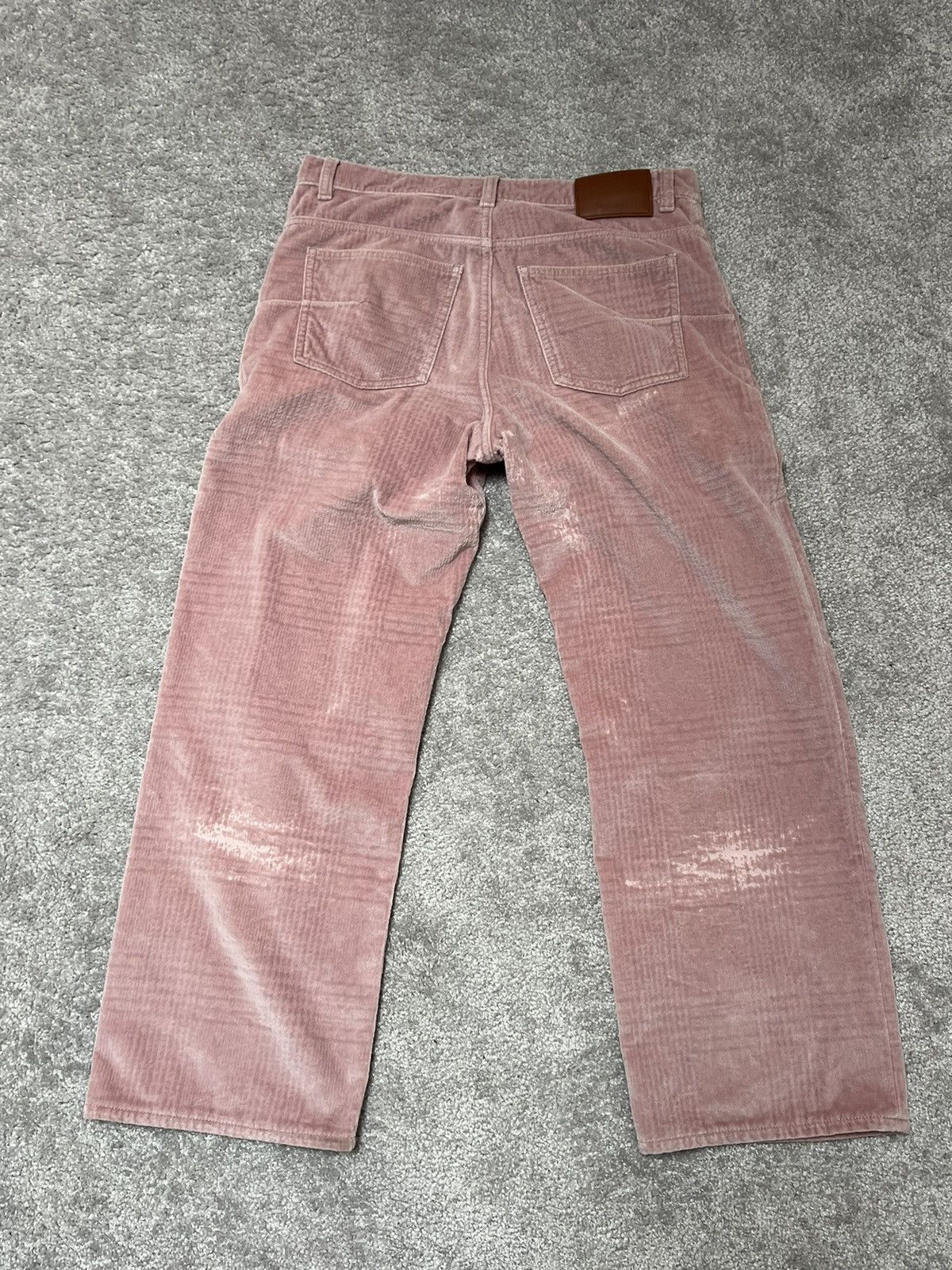 Dior SAMPLE Christian Dior Couture Velvet Pink Cropped Pants Size US 31 - 15 Thumbnail