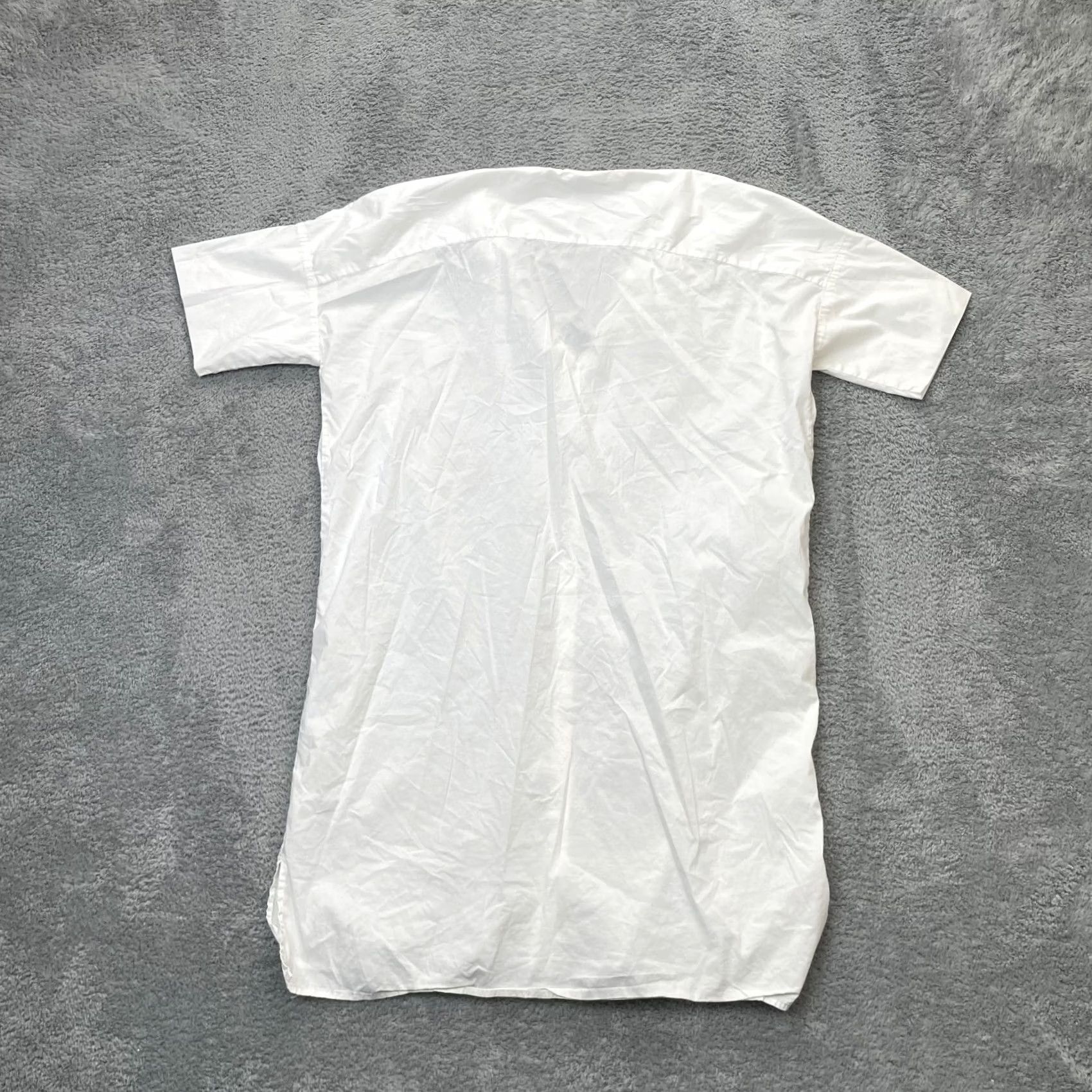 James Perse James Perse Shirt Womens 2 White Long Cotton Button Front Side Slit Regular Fit Casual Sleeve-Btn Front-White Size XS / US 0-2 / IT 36-38 - 2 Thumbnail