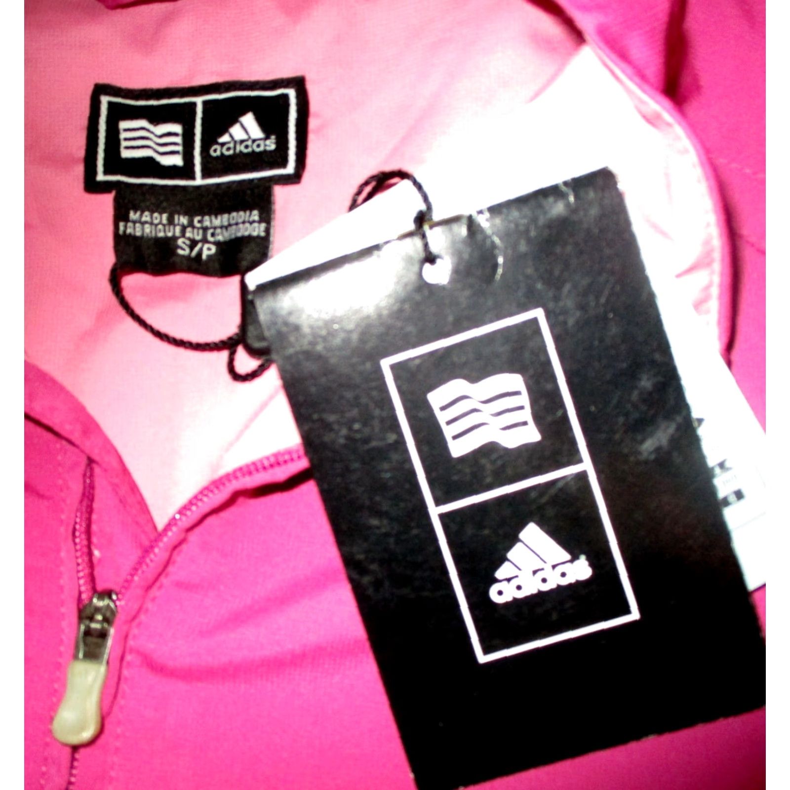Adidas ADIDAS Women's Warm-Up Jacket Full Zip Athletic NWT S Dahlia Posie Black? (Color: Dahlia Posie) - 95.00 Size S / US 4 / IT 40 - 6 Thumbnail