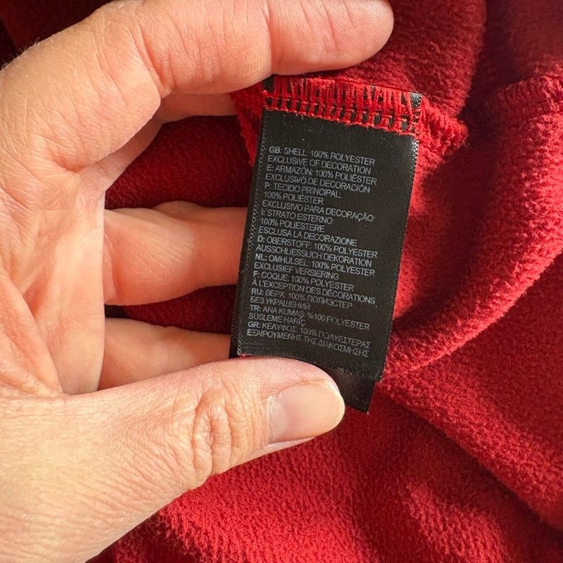 The North Face North Face Pullover Mens XXL Red Quarter Zip Fleece Size US XXL / EU 58 / 5 - 4 Thumbnail