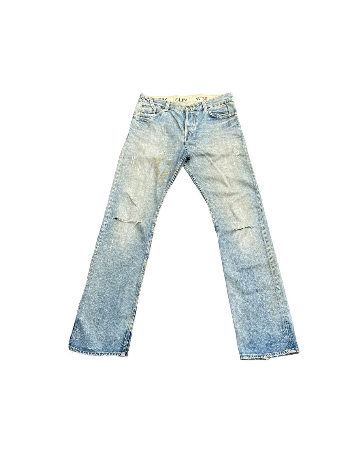 FCUK FCUK Faded & Distresed Denim Size US 33 - 1 Thumbnail