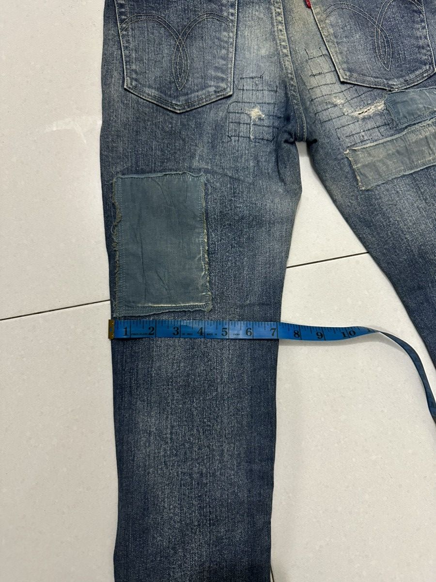 Vintage VTG 🇯🇵 GLAMP Skinny Patchwork Distress Denim Size 1 Size US 30 / EU 46 - 15 Thumbnail