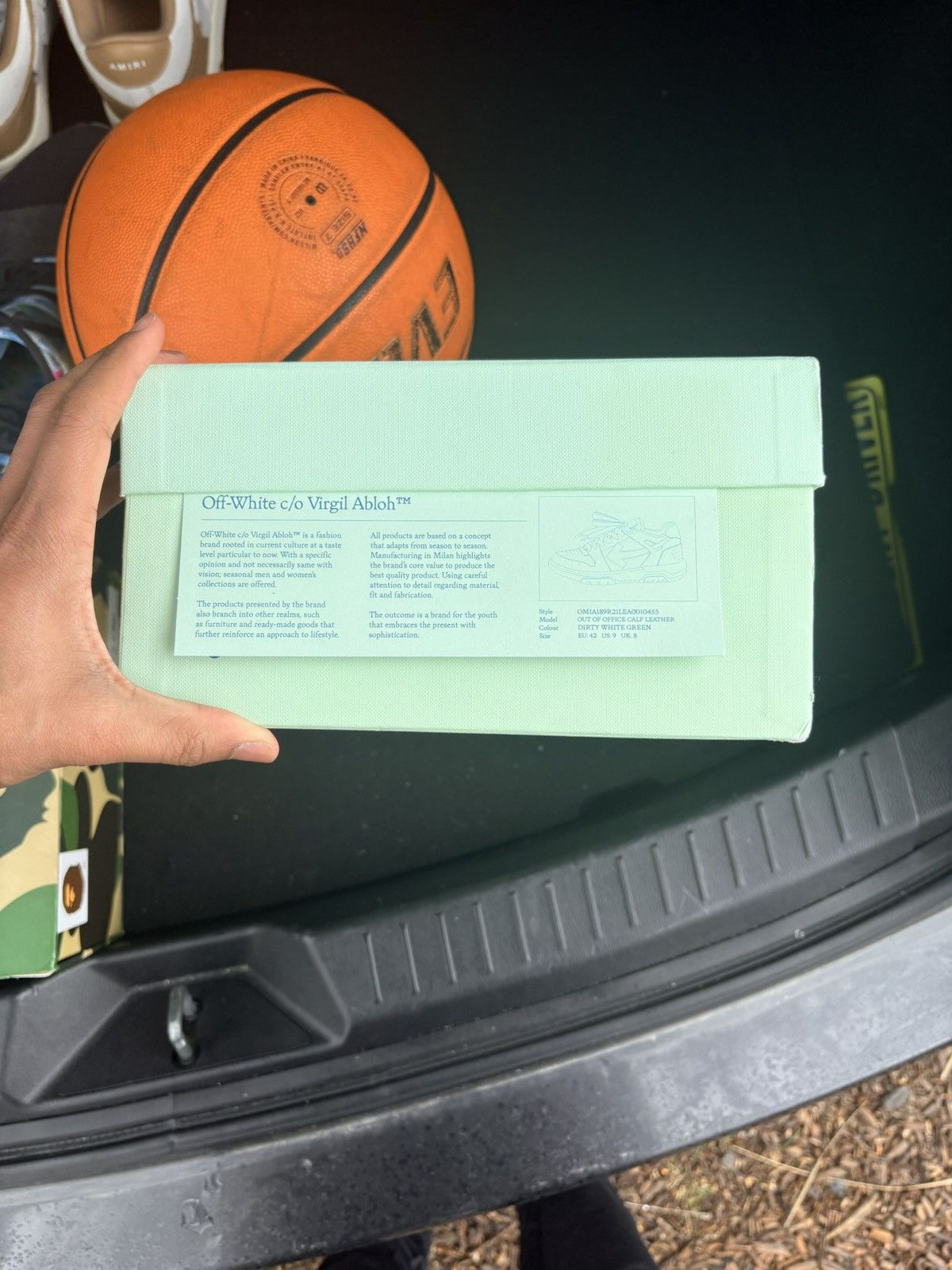 Off-White OFF-WHITE Out of Office Low Top Green Dirty White Size US 9 / EU 42 - 9 Thumbnail