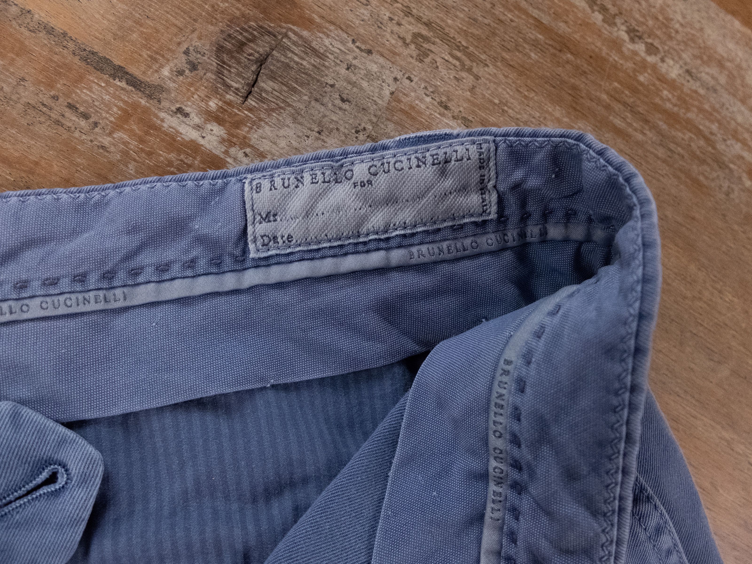 Brunello Cucinelli BRUNELLO CUCINELLI blue straight cut bermuda shorts 38 54 Size US 38 / EU 54 - 7 Thumbnail