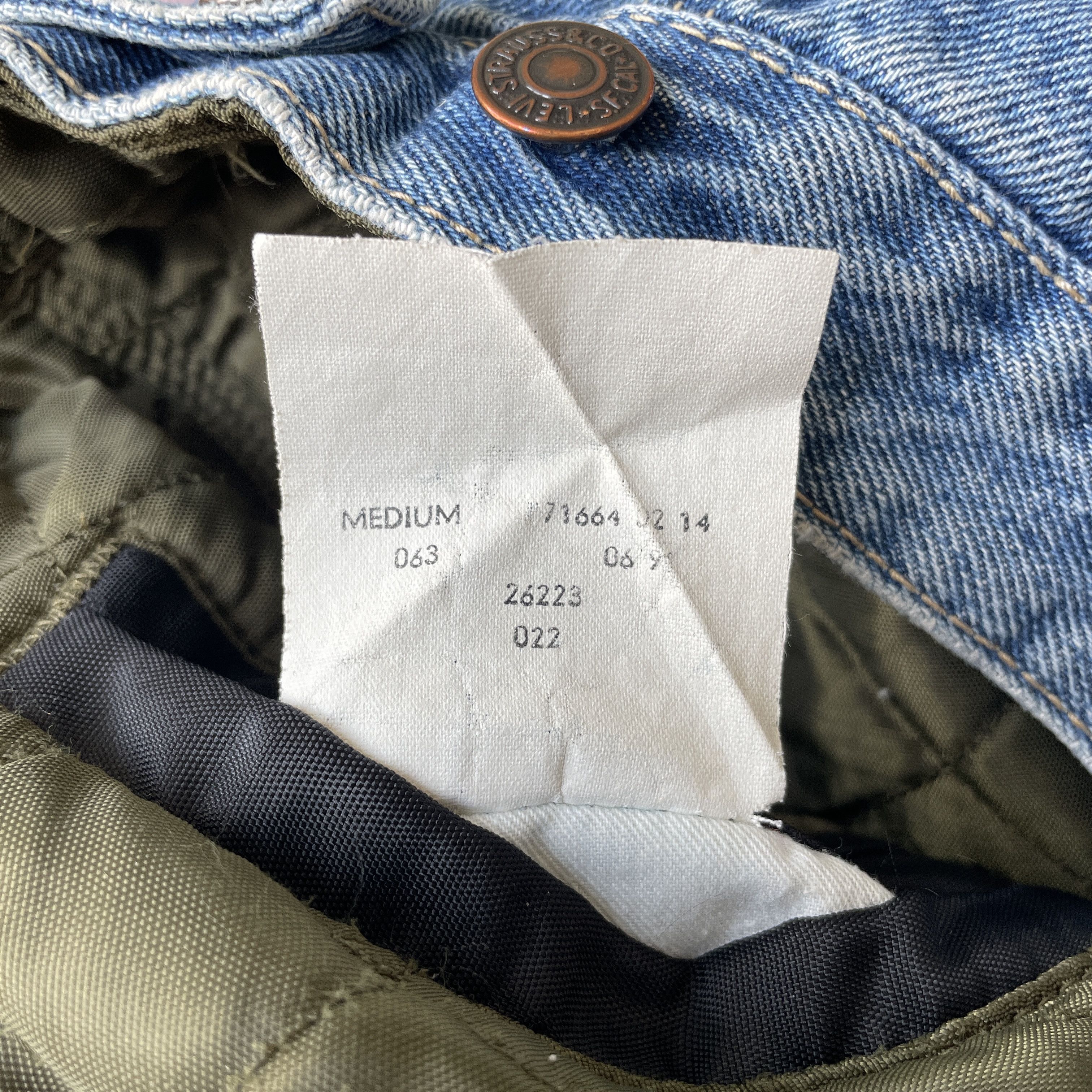 Levi's Levi's VTG 90s Reversible Quilted Chain Stitch Denim Trucker Size US M / EU 48-50 / 2 - 18 Thumbnail