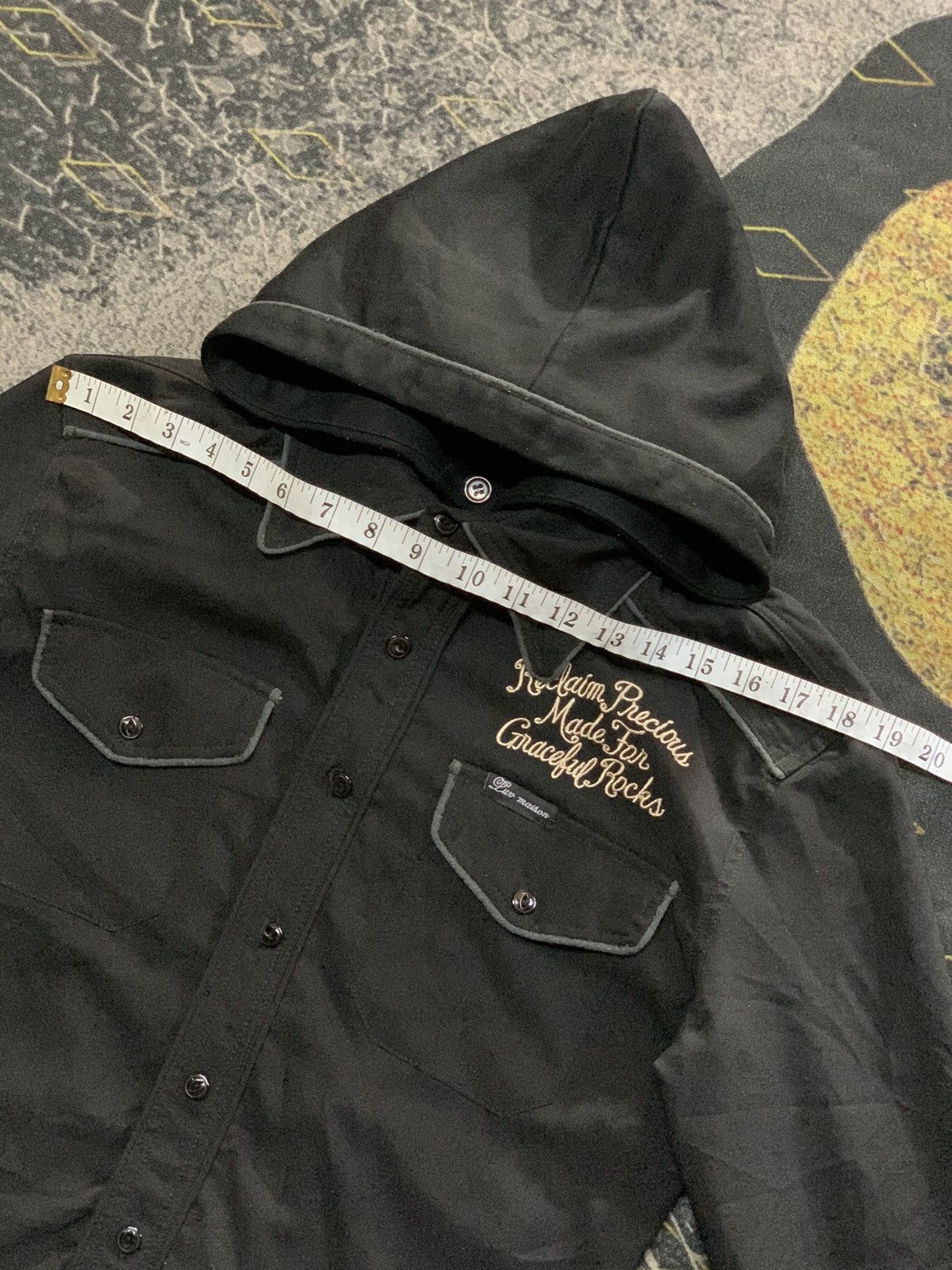 Japanese Brand 💥JackRose LuvMaison Button Up Shirt With Hooded PunkStyle Size US S / EU 44-46 / 1 - 12 Thumbnail