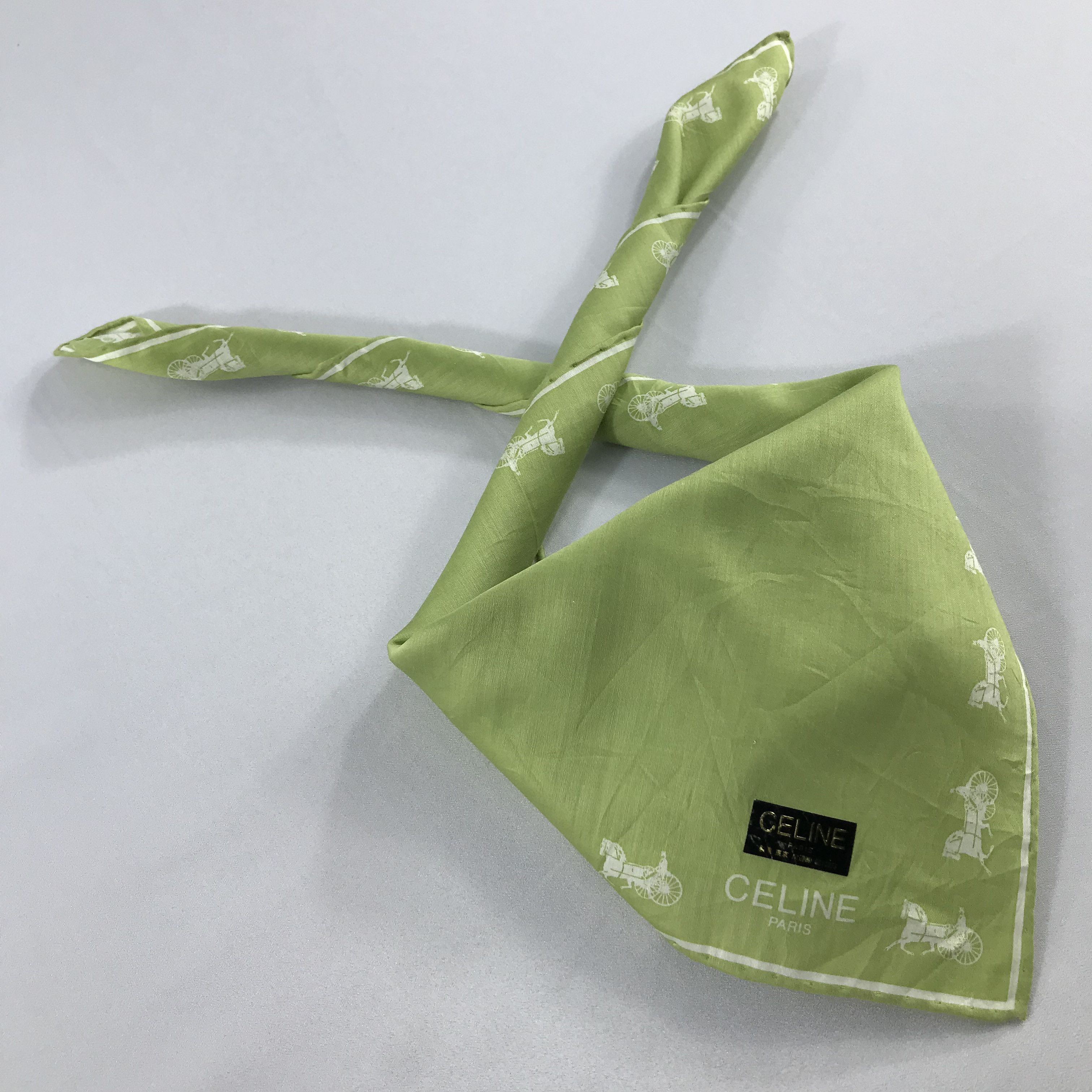 Celine × Vintage Celine Bandana / Handkerchief / Neckerchief - S2486 Size ONE SIZE - 4 Thumbnail