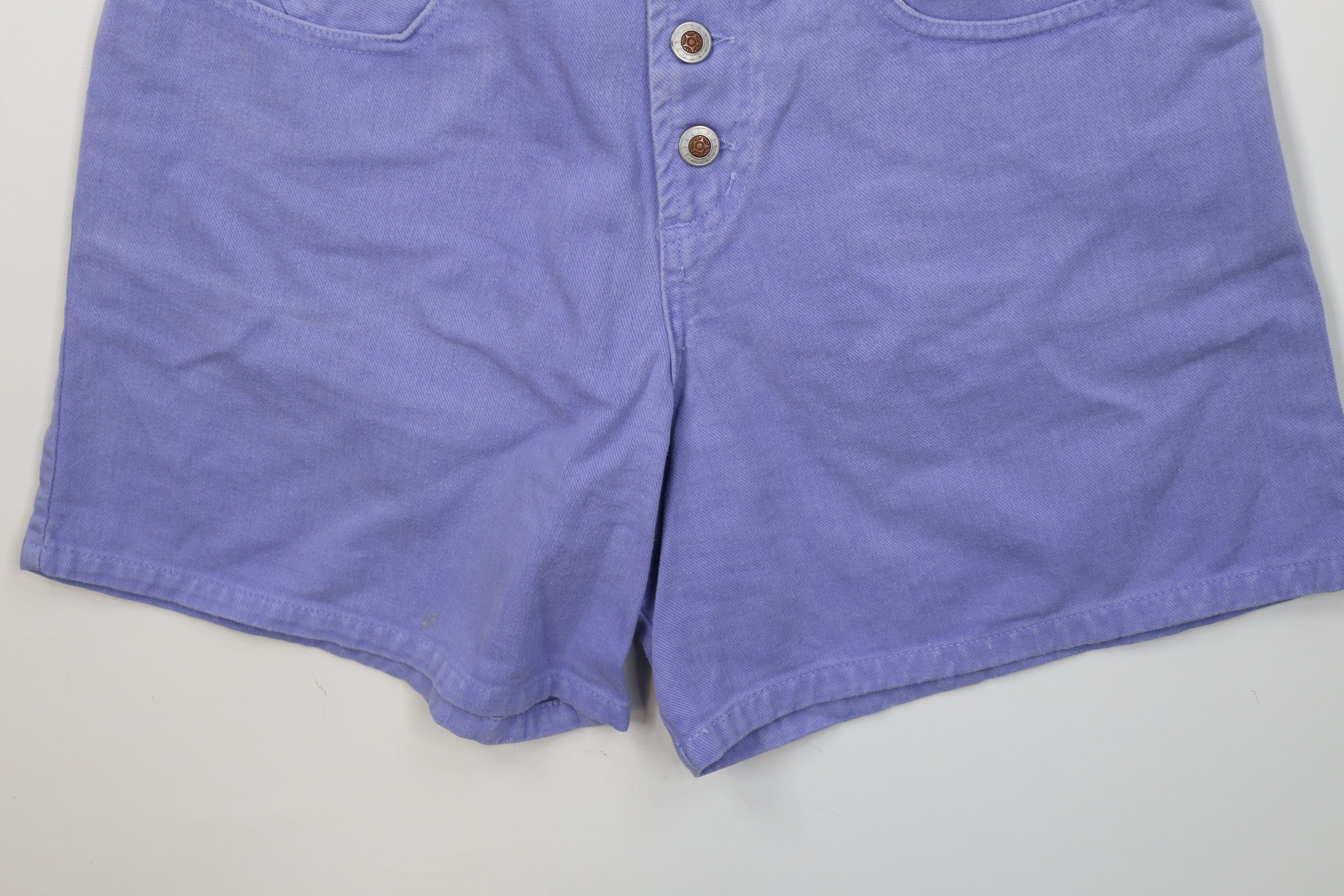 Vintage Vintage 90s Streetwear High Waisted Button Fly Denim Shorts Size 30" / US 8 / IT 44 - 4 Thumbnail