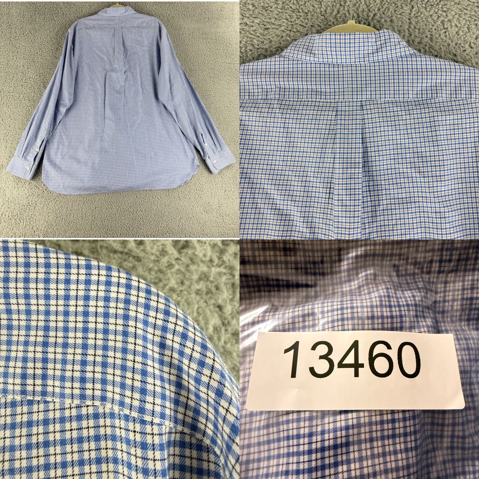 Ralph Lauren Ralph Lauren Button-Down Shirt Mens XXL Blue Plaid Twill Cotton Button-Up Long Sleeve Classic Fit Regular Size 2XL Navy Blue? Size US XXL / EU 58 / 5 - 9 Thumbnail